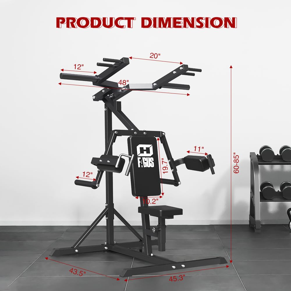 Plate Loaded Shoulder Press Machine - Adjustable Deltoid & Lateral Raise Strength Trainer with Ergonomic Seat for Home & Commercial Gym Use - Perfect for Upper Body Workouts, Shoulder Toning & Strength Training
