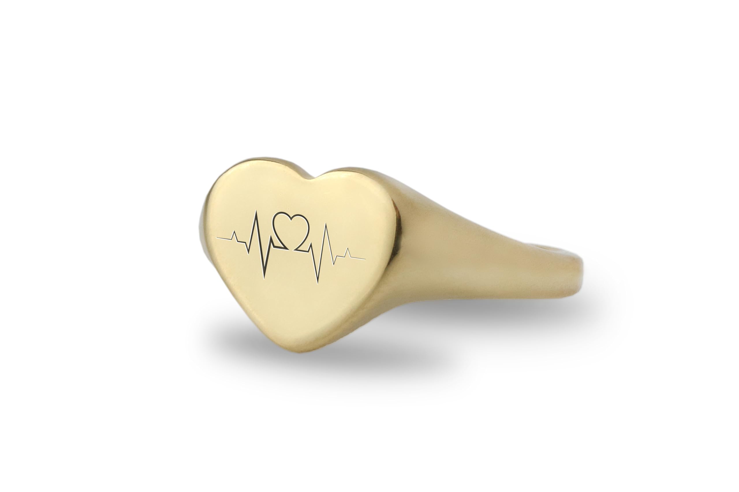 Newborn Heartbeat Ring - Personalized Engraved EKG Line Jewelry - Unique Push Gift for Mom - Baby Birth Celebration Keepsake - Perfect for Mother's Day, Baby Showers & Anniversary Gifts