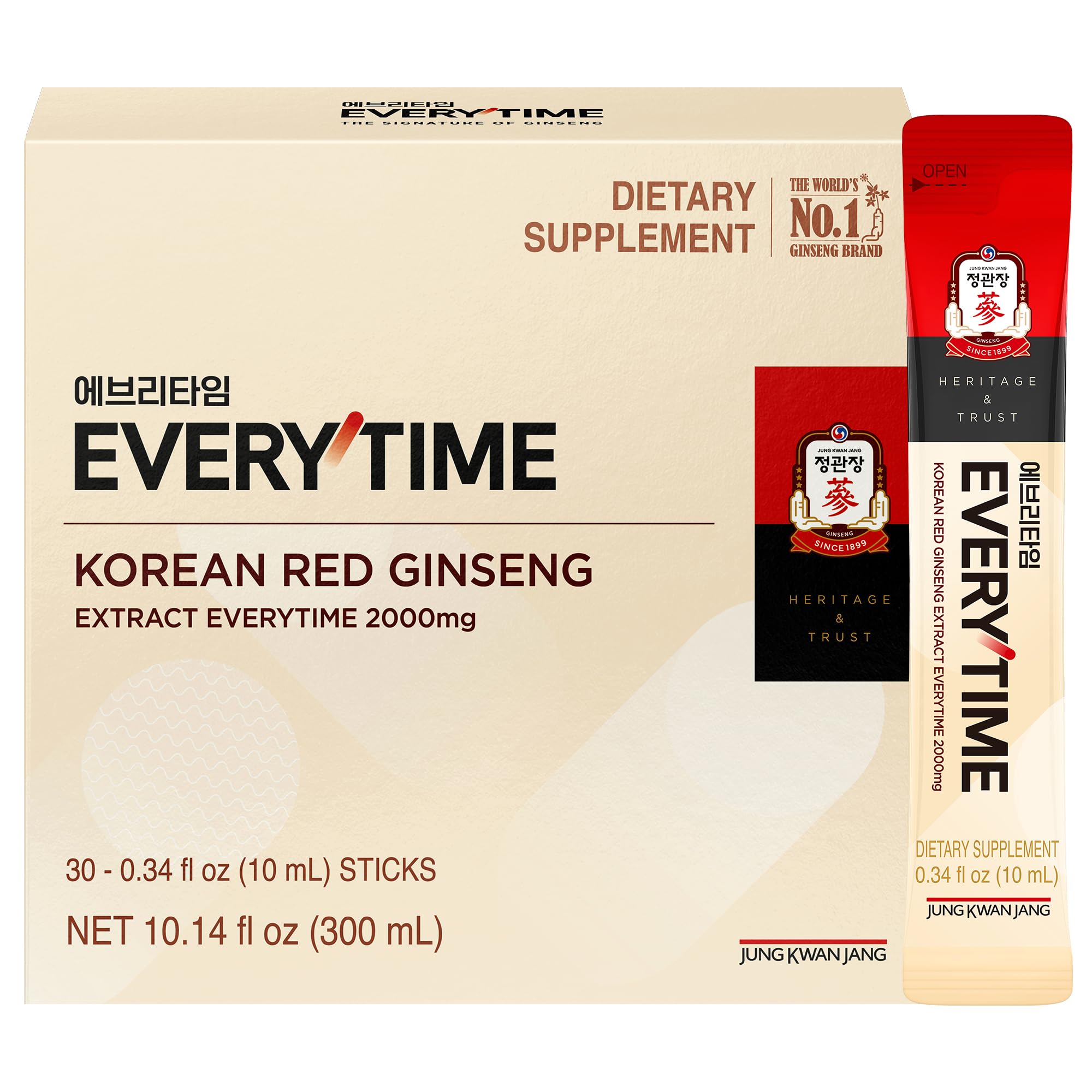 Korean Red Ginseng Extract 2000mg - Energy & Immunity Booster Supplement | Caffeine-Free Ginseng Capsules for Daily Vitality | Supports Focus, Stamina & Wellness | 30 Count | Ideal for Busy Professionals & Students