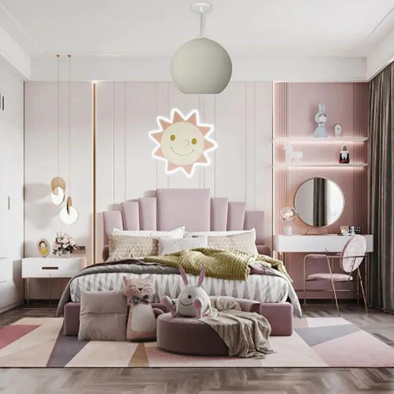 Modern Spherical Minimalist Pendant Light for Bedroom - Stylish Ceiling Lighting Fixture for Bedroom, Living Room & Dining Room Decor