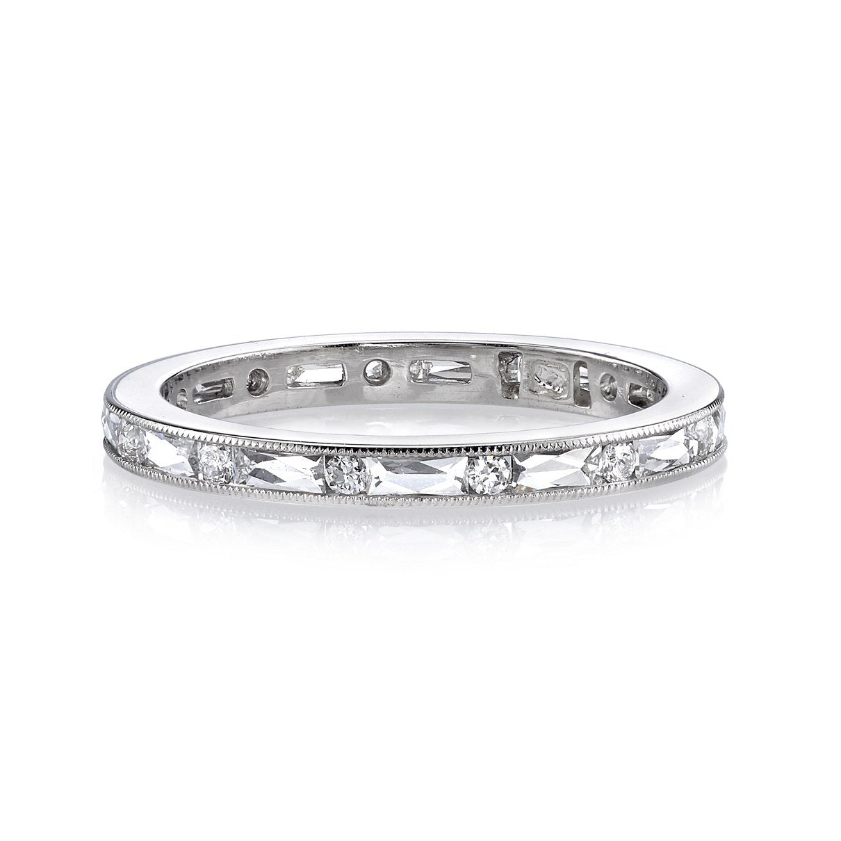 Single Stone Platinum Paige Band - Elegant & Timeless Wedding Ring for Women - Perfect for Engagement, Proposal & Anniversary Gifts