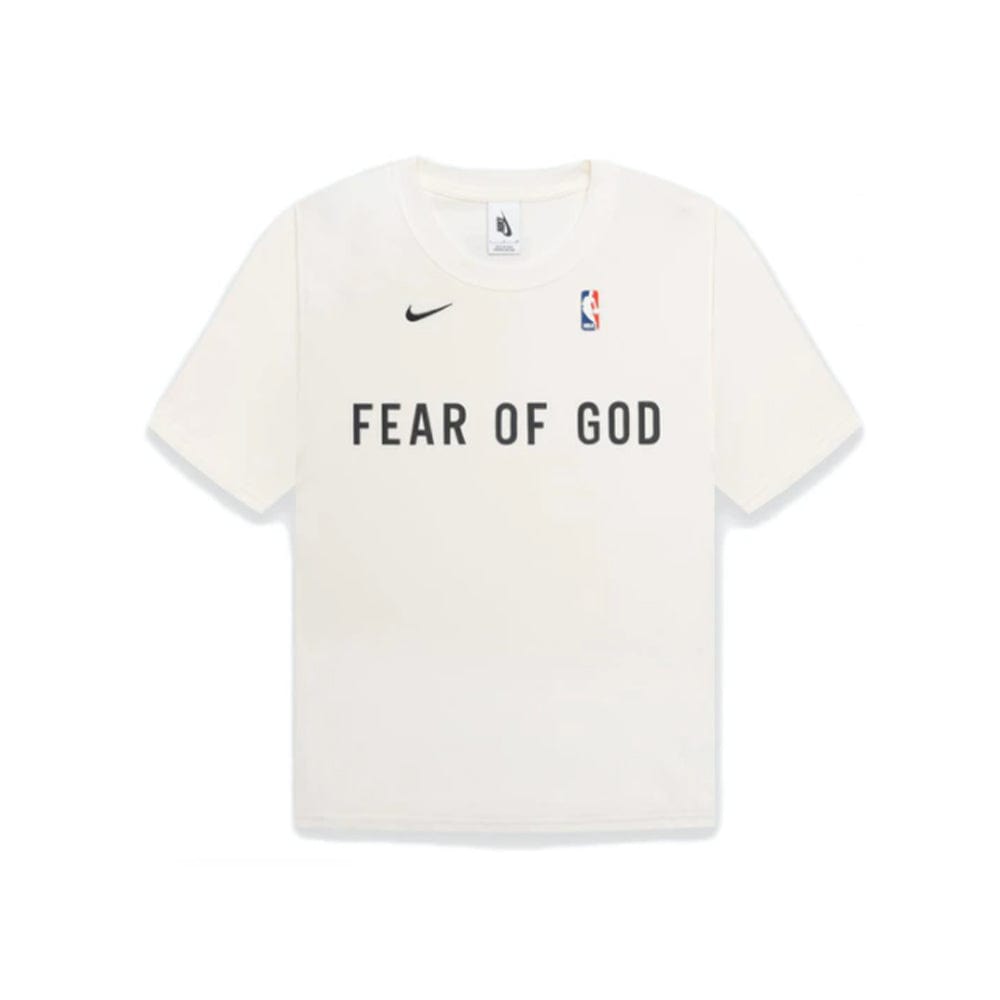 Nike Fear of God FOG FW20 Warm Up Tee Cream - Men's Casual Cotton T-Shirt for Streetwear & Gym Workouts (New)