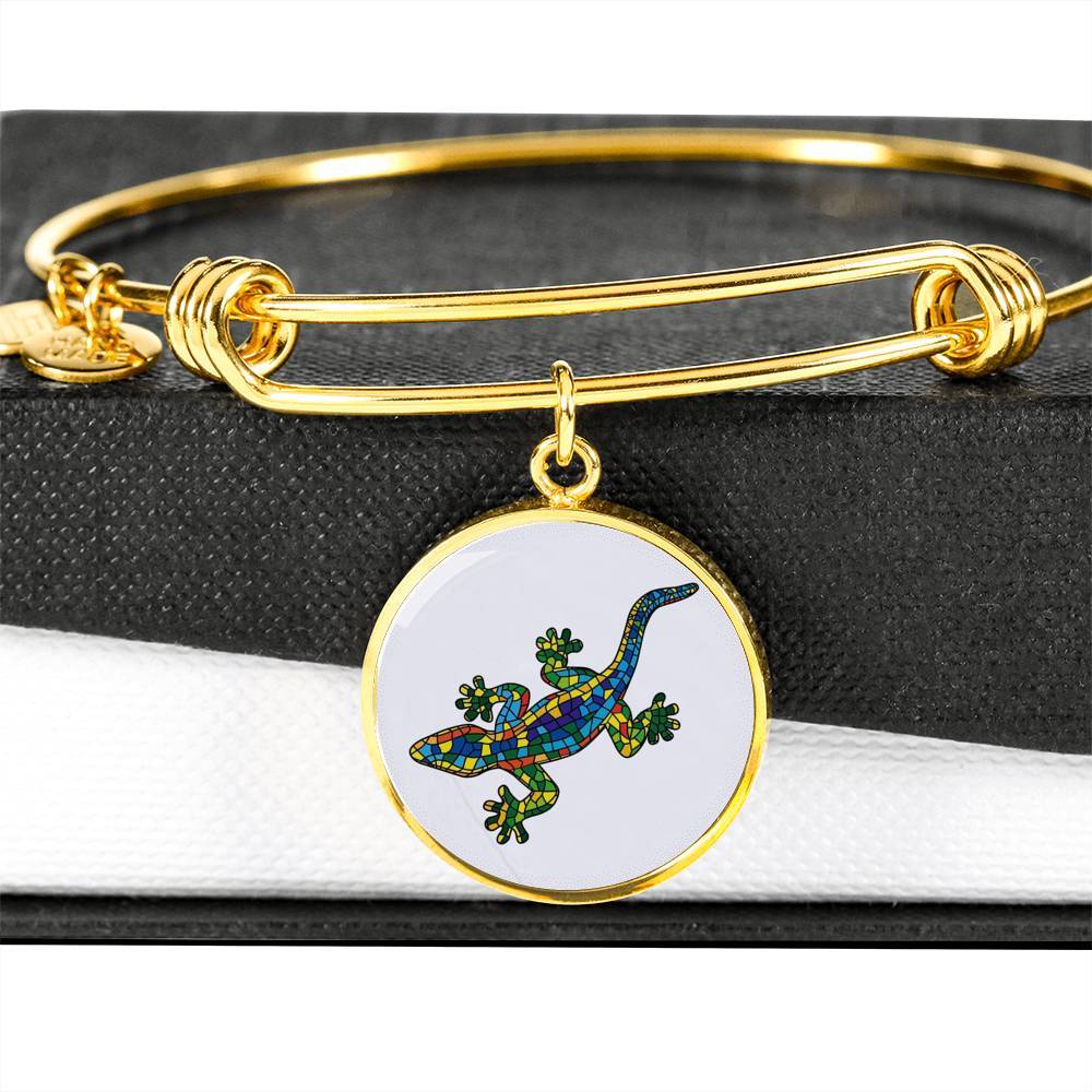 Lucky Gecko Bangle Bracelet - Stylish Adjustable Charm Bracelet for Women | Perfect for Everyday Wear, Gifts & Boho Fashion Accessories