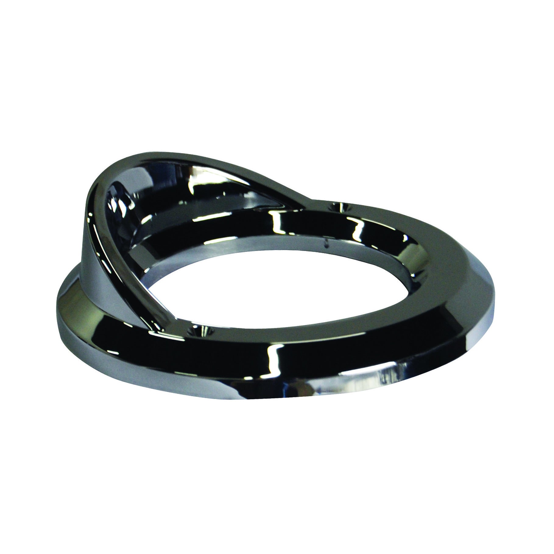 Fortpro 2 Round Bezel with Visor Chrome for Mount Tail & Side Marker Lights - Universal Fit for Trucks, Trailers & Off-Road Vehicles - Durable Automotive Accessory for Enhanced Visibility & Style