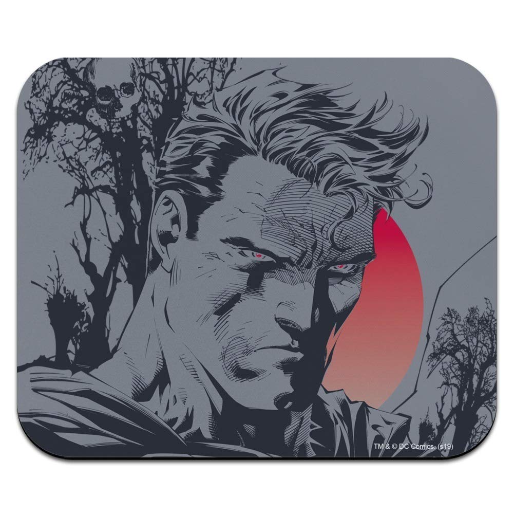 Superman Dark Persona Low Profile Thin Gaming Mouse Pad - Non-Slip Rubber Base for PC, Laptop, Office & Home Use - Perfect for Gamers & Professionals