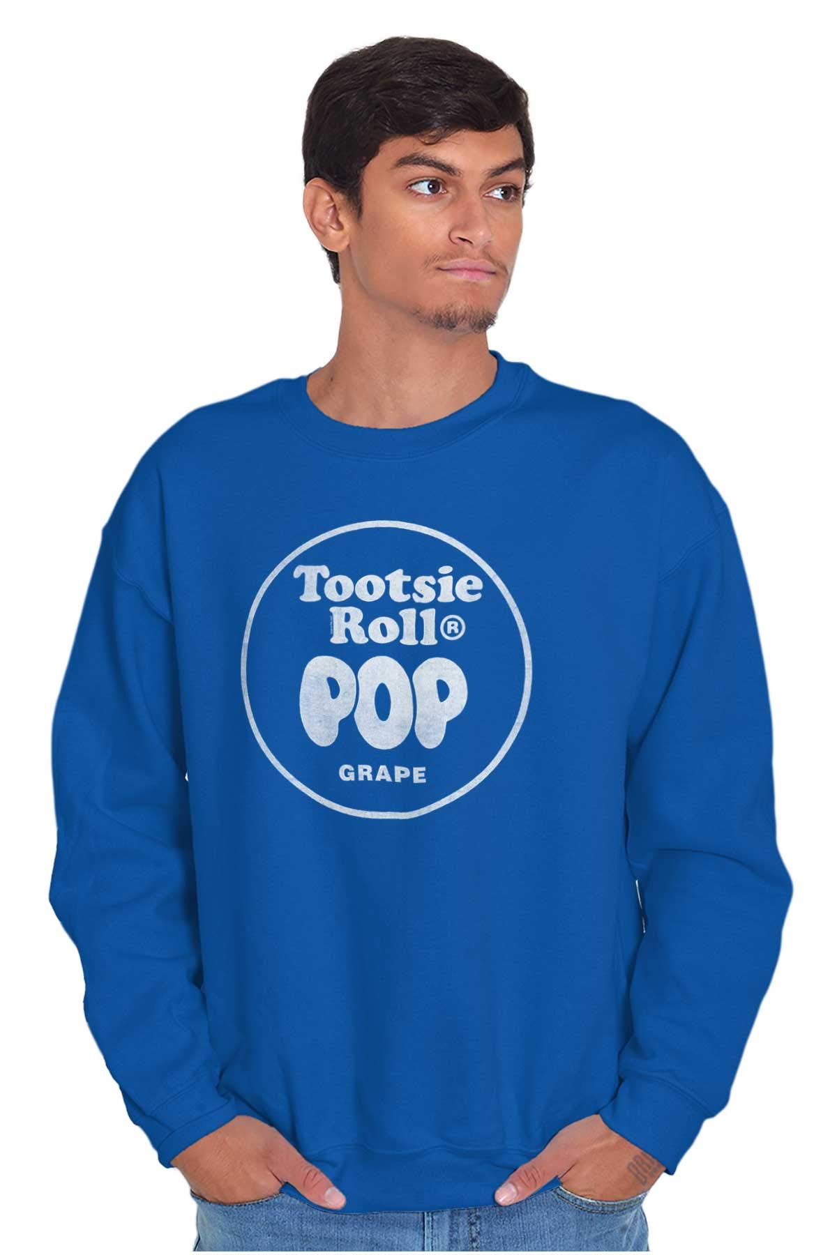 Brisco Brands Tootsie Roll Pop Banana Flavored Candy Sweatshirt - Unisex Hoodie for Men & Women | Fun Retro Candy Lover Gift, Casual Wear for Parties & Everyday Fashion