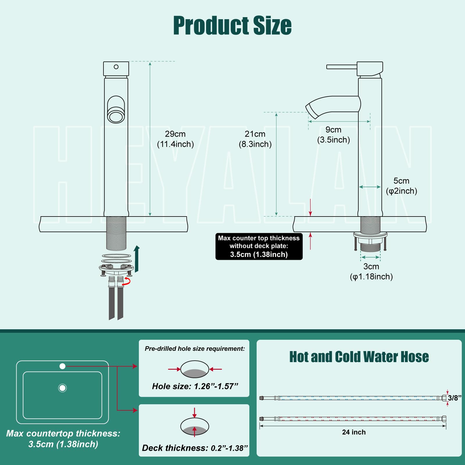 Brushed Nickel Tall Bathroom Faucet - SUS304 Stainless Steel Vessel Sink Deck Mount Single Handle Mixer Tap with Pop Up Drain - Perfect for Modern Bathrooms, Powder Rooms & Luxury Vanities