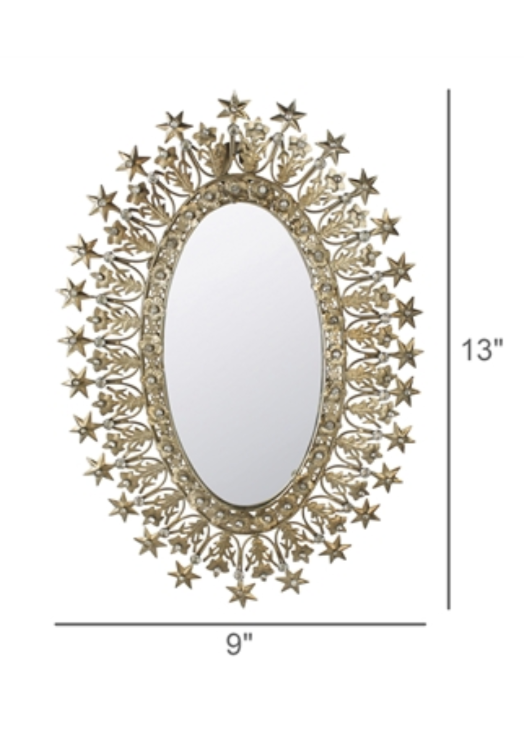Stylish Oval Sutro Mirror - Elegant Home Decor for Living Room, Bedroom & Bathroom | Perfect for Vanity, Entryway & Wall Decor