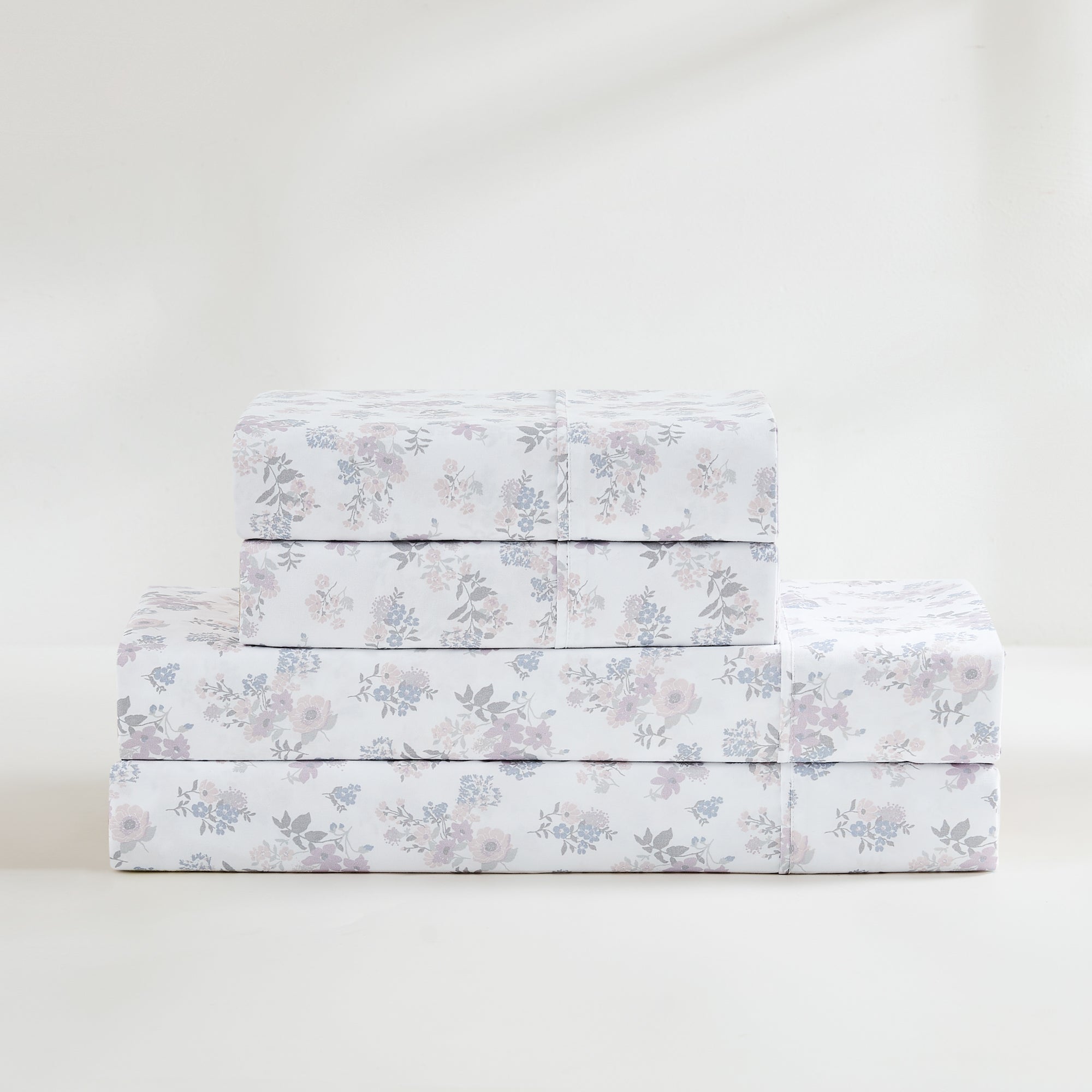 Premium Suzette Sheet Set - Soft & Breathable 100% Cotton Bed Sheets - Queen Size, 4-Piece Set for Ultimate Comfort - Perfect for Home, Hotel, and Guest Room Use