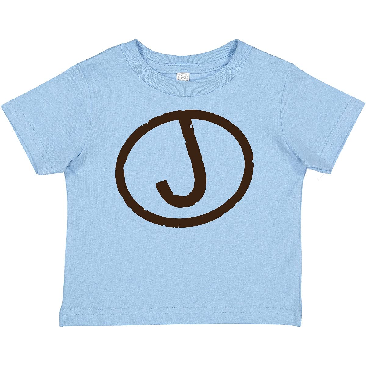 Inktastic Monogram Letter J Baby T-Shirt - Personalized Initial Cotton Tee for Infants & Toddlers - Perfect for Family Photos, Birthday Gifts & Everyday Outfits