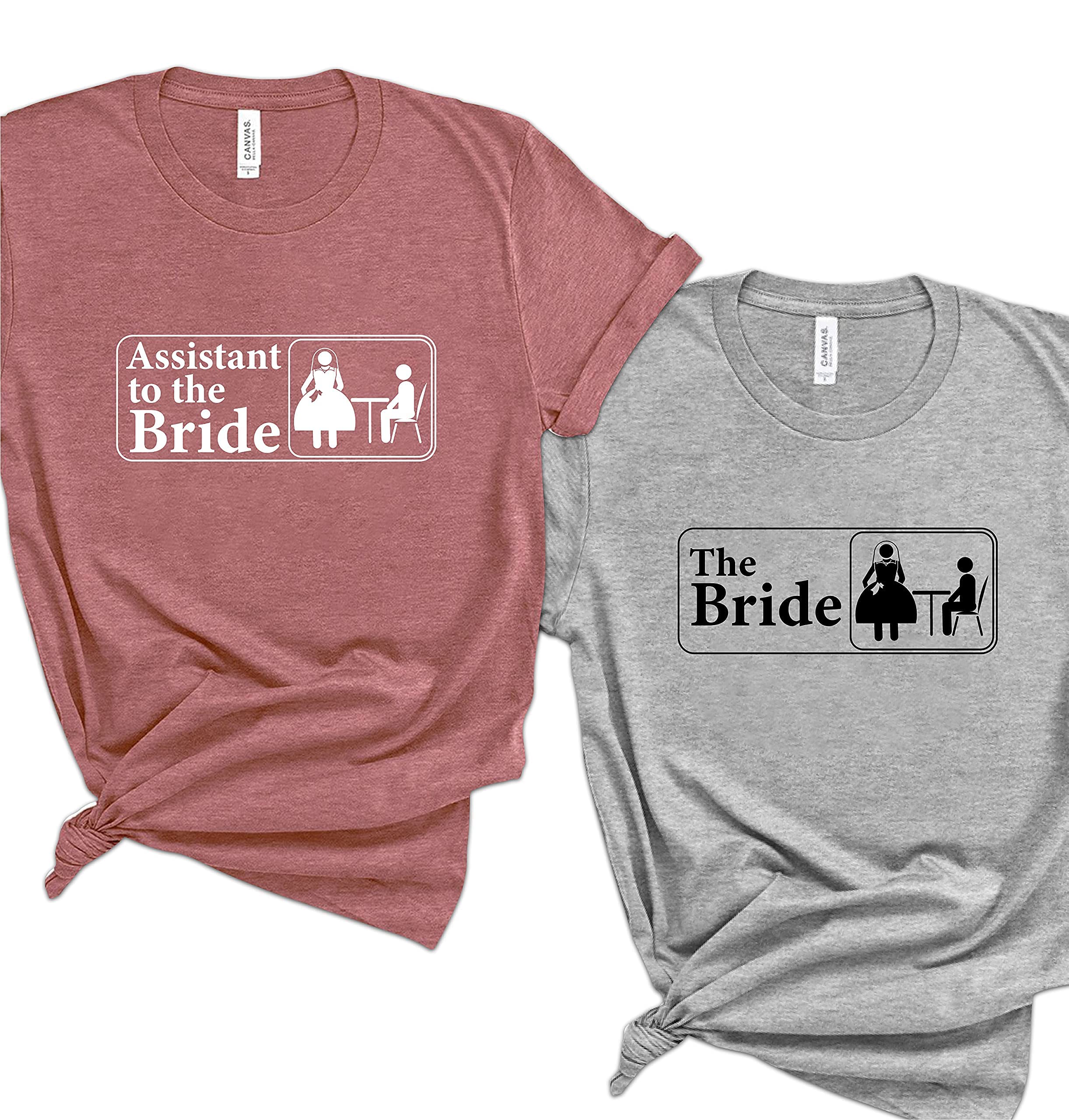 Bride and Bridesmaid Shirts - Funny Bachelorette Party T-Shirts for Women, Cute Wedding Crew Outfits, Perfect Bachelorette Party Gifts - Ideal for Bridal Showers, Wedding Rehearsals & Girls' Night Out