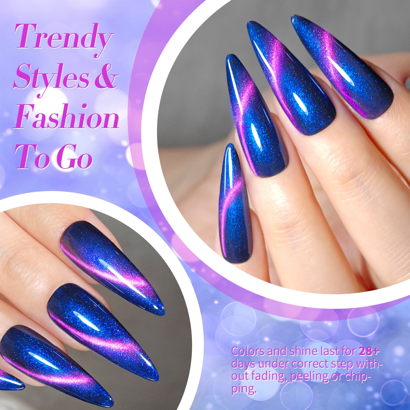 Aurora Cat Magnetic Gel Polish MY312 Firefly Glow 15ml - Long Lasting UV LED Nail Polish for Salon & Home Manicure - Perfect for Parties, Weddings & Special Occasions