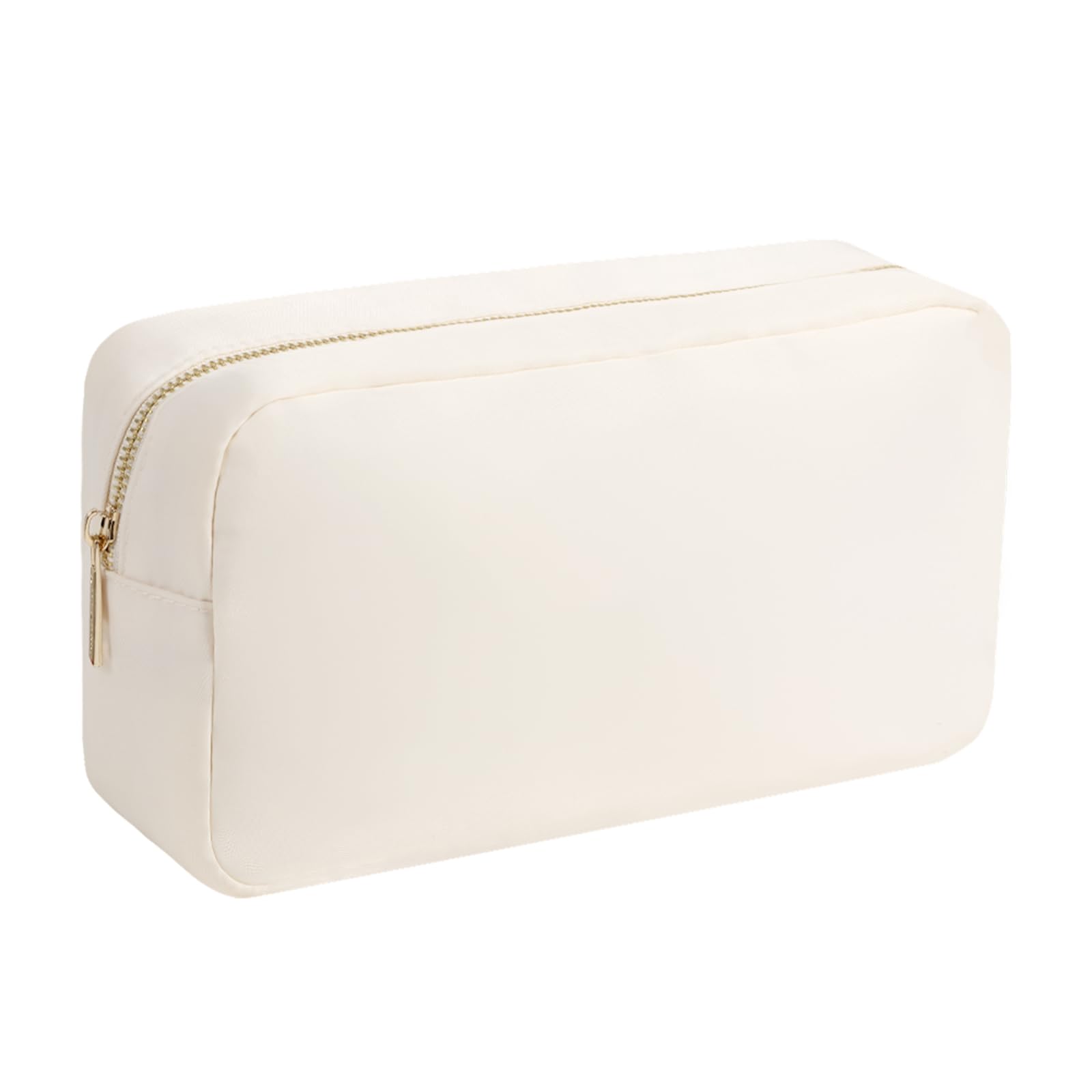 Large Beige Makeup Bag for Women & Men - Travel Cosmetic Pouch Organizer with Multiple Compartments | Perfect for Vacation, Gym, Work & Daily Essentials