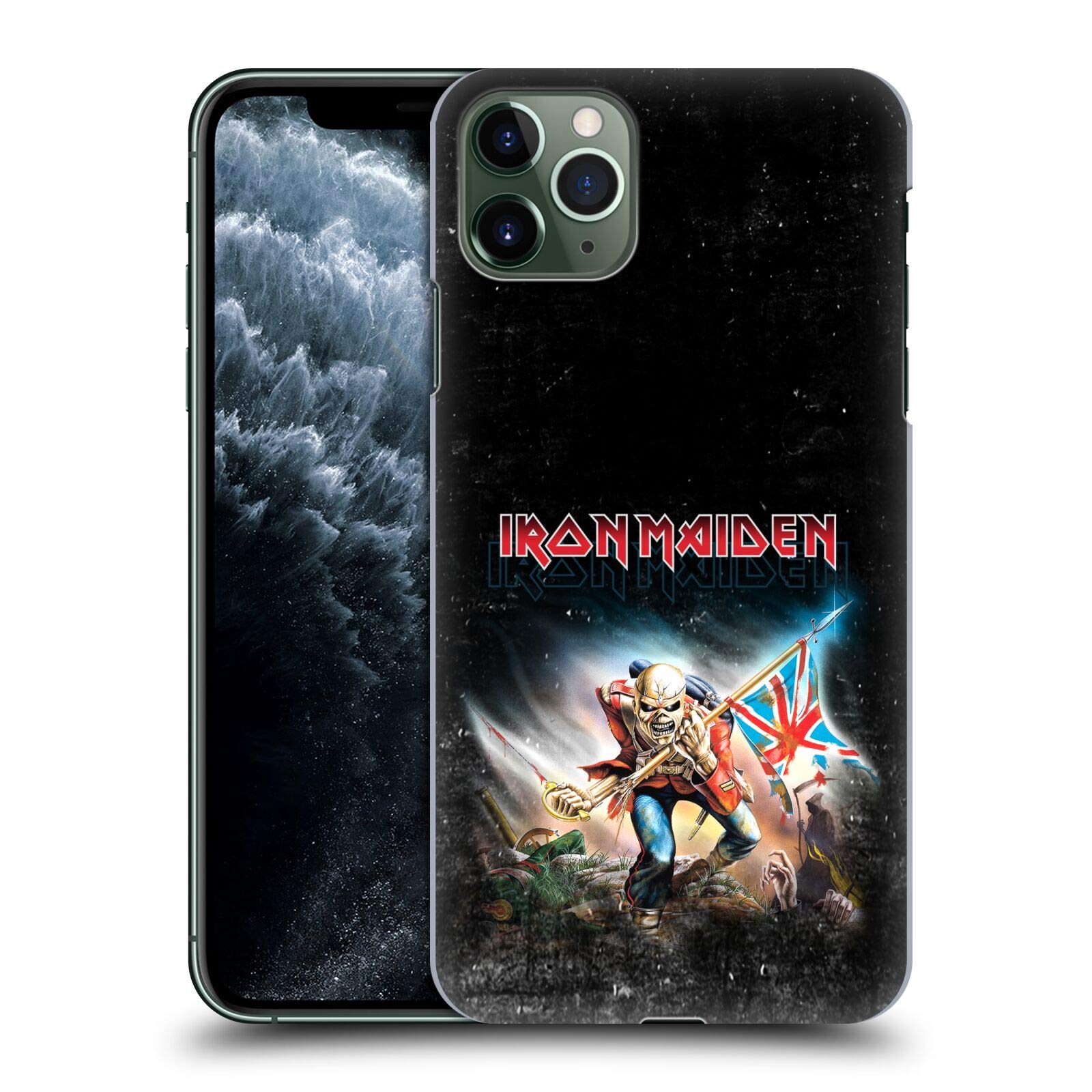 Officially Licensed Iron Maiden Trooper 2016 Art Hard Back Phone Case - Compatible with Apple iPhone 11 Pro Max - Premium Protection for Music Fans & Concert Goers