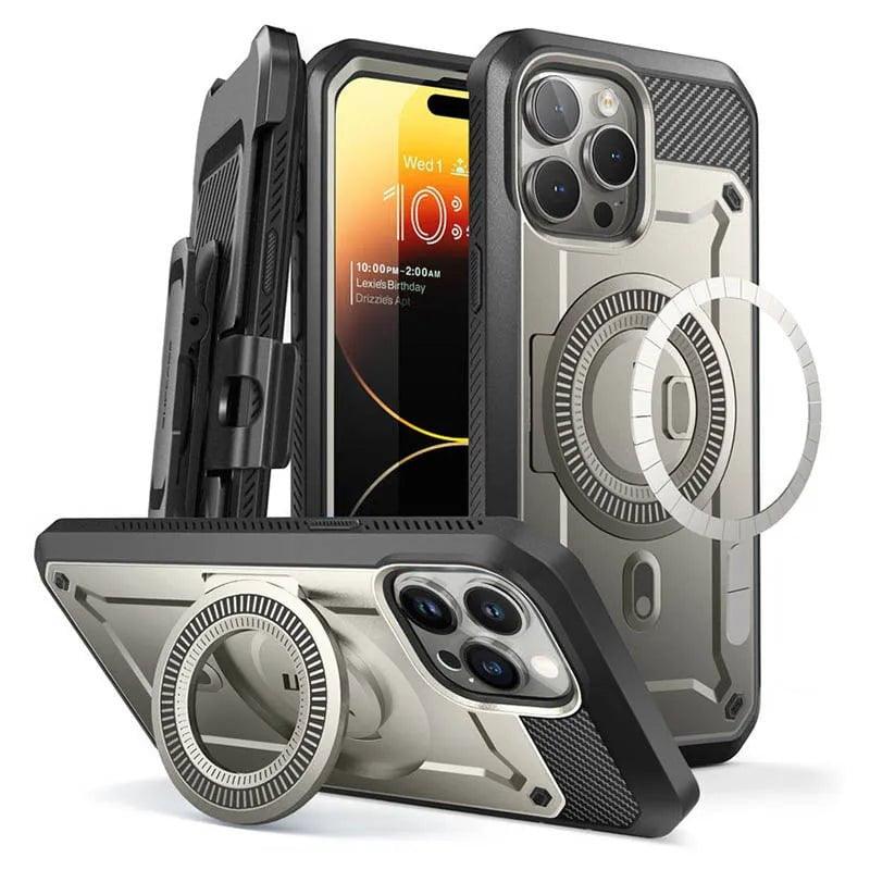 iPhone 15 Pro SUPCASE UB Pro Mag Full Body Protective Case with Magnetic Compatibility - Perfect for Outdoor Adventures, Work & Daily Use