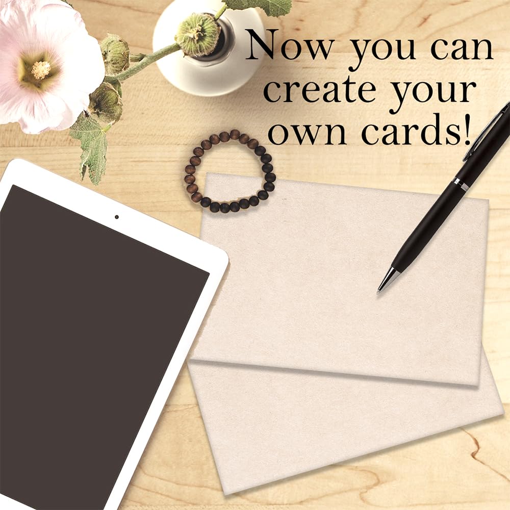 50-Pack Kraft Paper Blank Cards - 4x6 Rustic Stationery for Invitations, Notes & DIY Projects - Eco-Friendly Party Supplies & Wedding Stationery - Perfect for Handwritten Messages, Greetings & Crafts