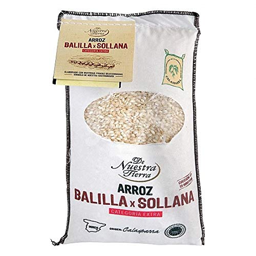 Premium Calasparra Bomba Rice - 500g Sack | Authentic Spanish Paella Rice | Perfect for Paella, Risotto & Mediterranean Dishes