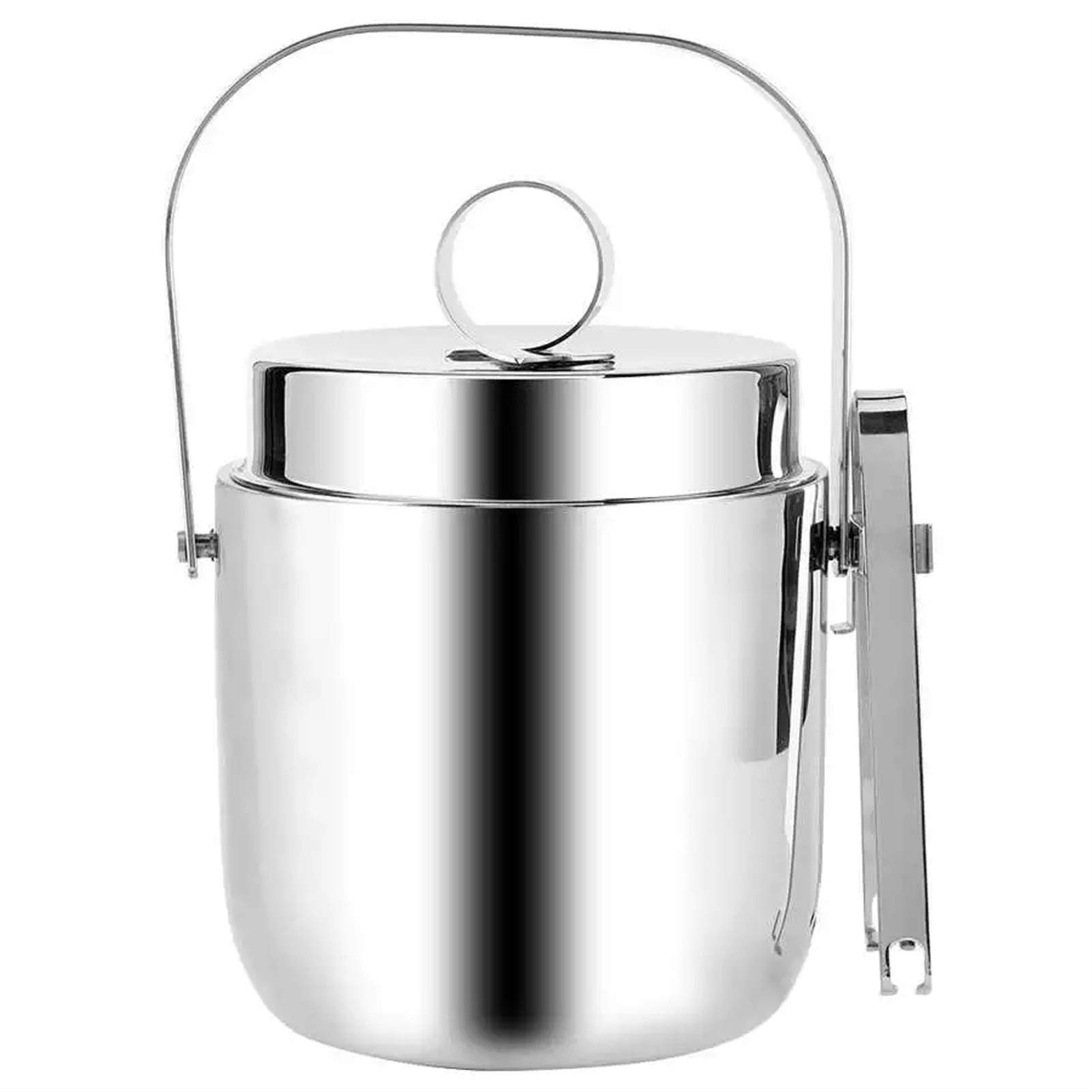 Premium Stainless Steel Double Wall Ice Bucket & Wine Chiller - Durable Kitchen & Home Bar Accessory for Parties, Weddings, and Entertaining