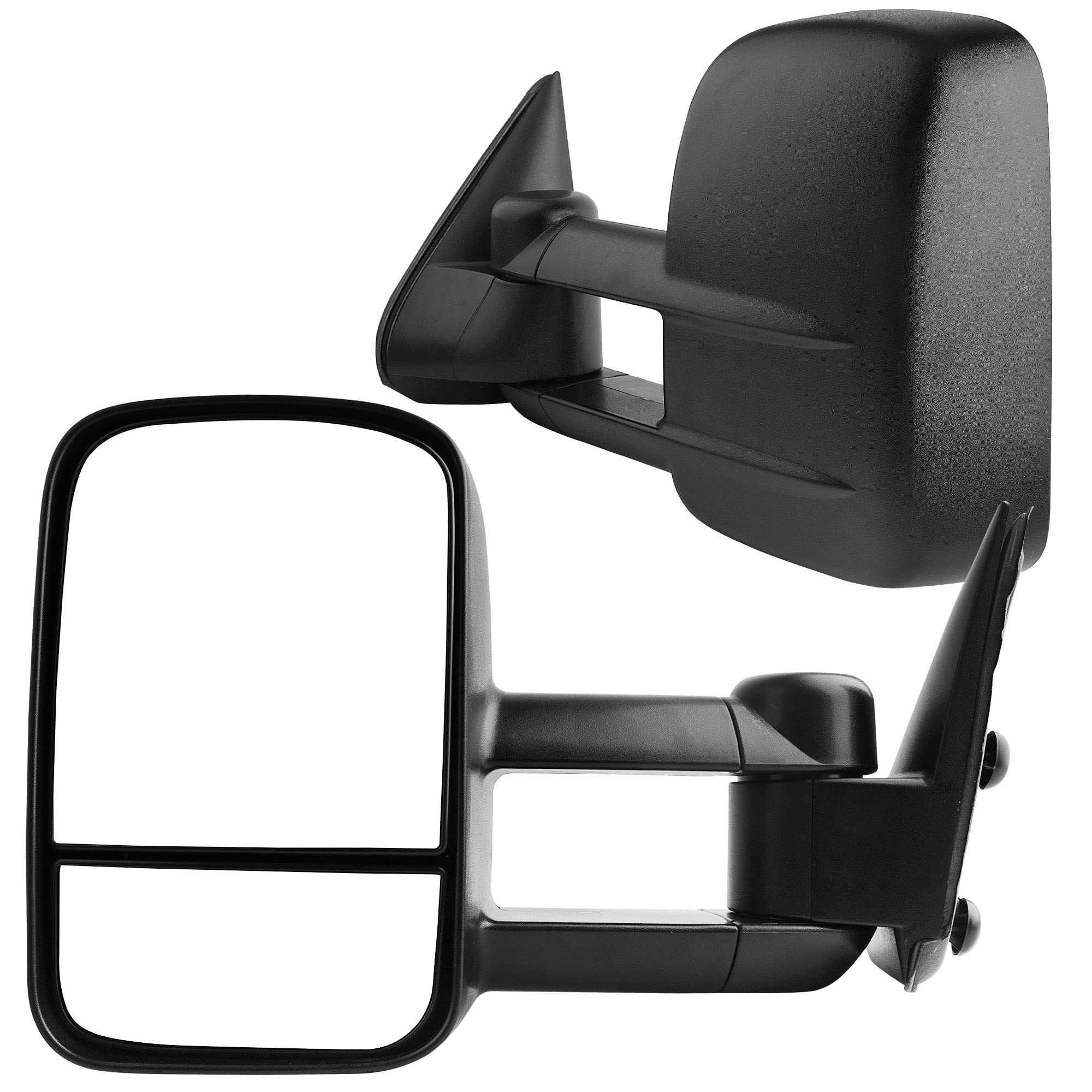 AUTOSAVER88 Manual Telescoping Towing Mirrors for 1999-2007 Chevy Silverado & GMC Sierra 1500/2500/3500 (07 Classic Only) | Fits 2000-2006 Suburban Tahoe Yukon | Durable Side Tow Truck Mirrors for Enhanced Visibility & Safety | Perfect for Towing, Camping & Off-Road Adventures
