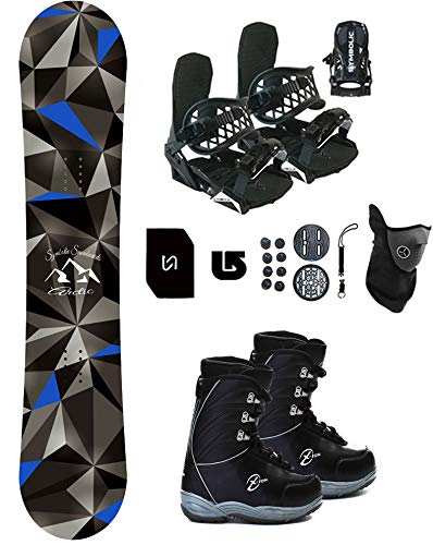 Symbolic Arctic Kids 2024 Complete Snowboard Set with Bindings & Boots | All-in-One Snowboarding Package for Young Beginners | Perfect for Winter Sports, Mountain Resorts & Family Vacations