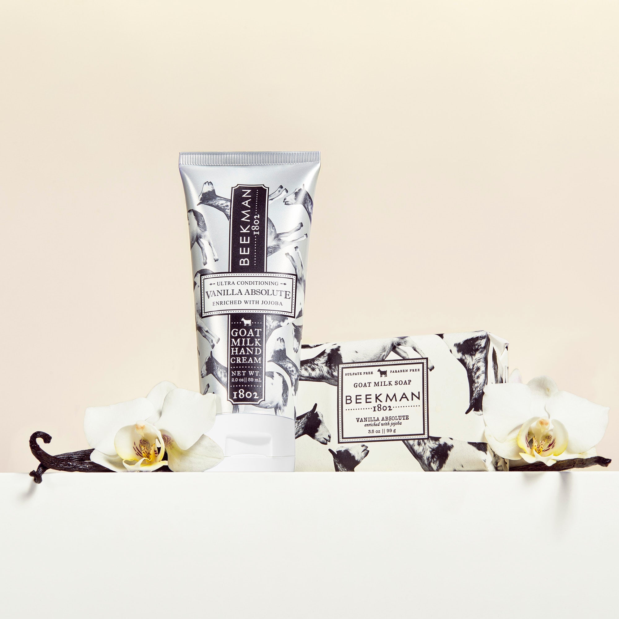 Vanilla Absolute Bodycare Duo - Organic Body Lotion & Body Wash Set for Dry Skin - Perfect for Spa Day & Relaxing Bath Time at Home