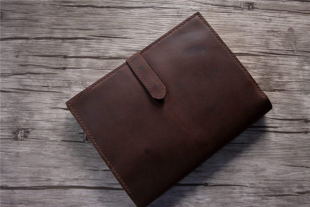 Premium Coffee Leather 3-Ring Binder Planner - A5 Size Organizer for Work, School & Office - Perfect for Daily Planning, Note Taking & Document Storage