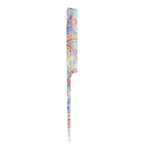 ABS Lightweight Durable Hair Parting Comb - Teasing & Styling Tool for All Hair Types (Waist Flower Pointed Tail Comb) | Perfect for Salon Styling, Home Hair Care & Travel Essentials