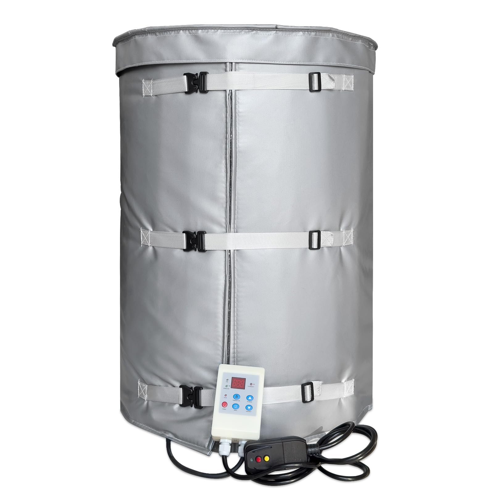 Industrial Grade Drum Heater - 30 Gallon Weather Resistant Heating Blanket with Fixed 212℉ Thermostat | Insulated Band Heater for Pails & Barrels | Perfect for Chemical Storage, Oil Viscosity Control & Winter Fluid Maintenance