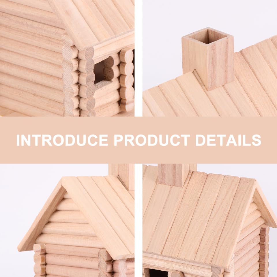 EXCEART Unfinished Wooden Bird House - Handcrafted Natural Wood Birdhouse for Garden, Park, Outdoor Decor - DIY Paintable Bird Feeder for Backyard, Patio & Home Decoration - Perfect for Bird Watching & Nature Lovers