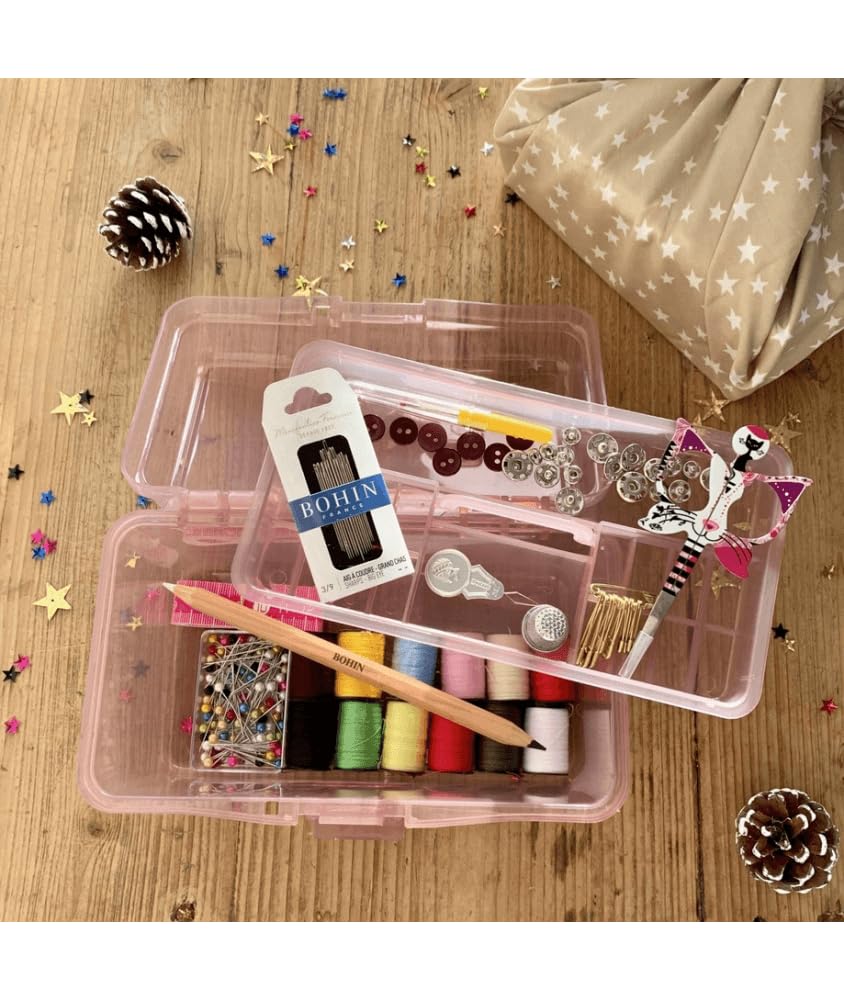 Bohin Tools First Sewing Box Gift Set - Premium Sewing Kit for Beginners & DIY Enthusiasts - Perfect for Handmade Crafts, Quilting, and Home Decor Projects