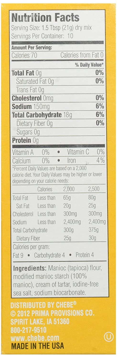 Organic Chebe Bread All-Purpose Mix - Gluten Free, Non-GMO, Vegan Friendly - 7.5 Oz Bags (Pack of 8) - Perfect for Baking Bread, Pizza Crust & Pastries at Home