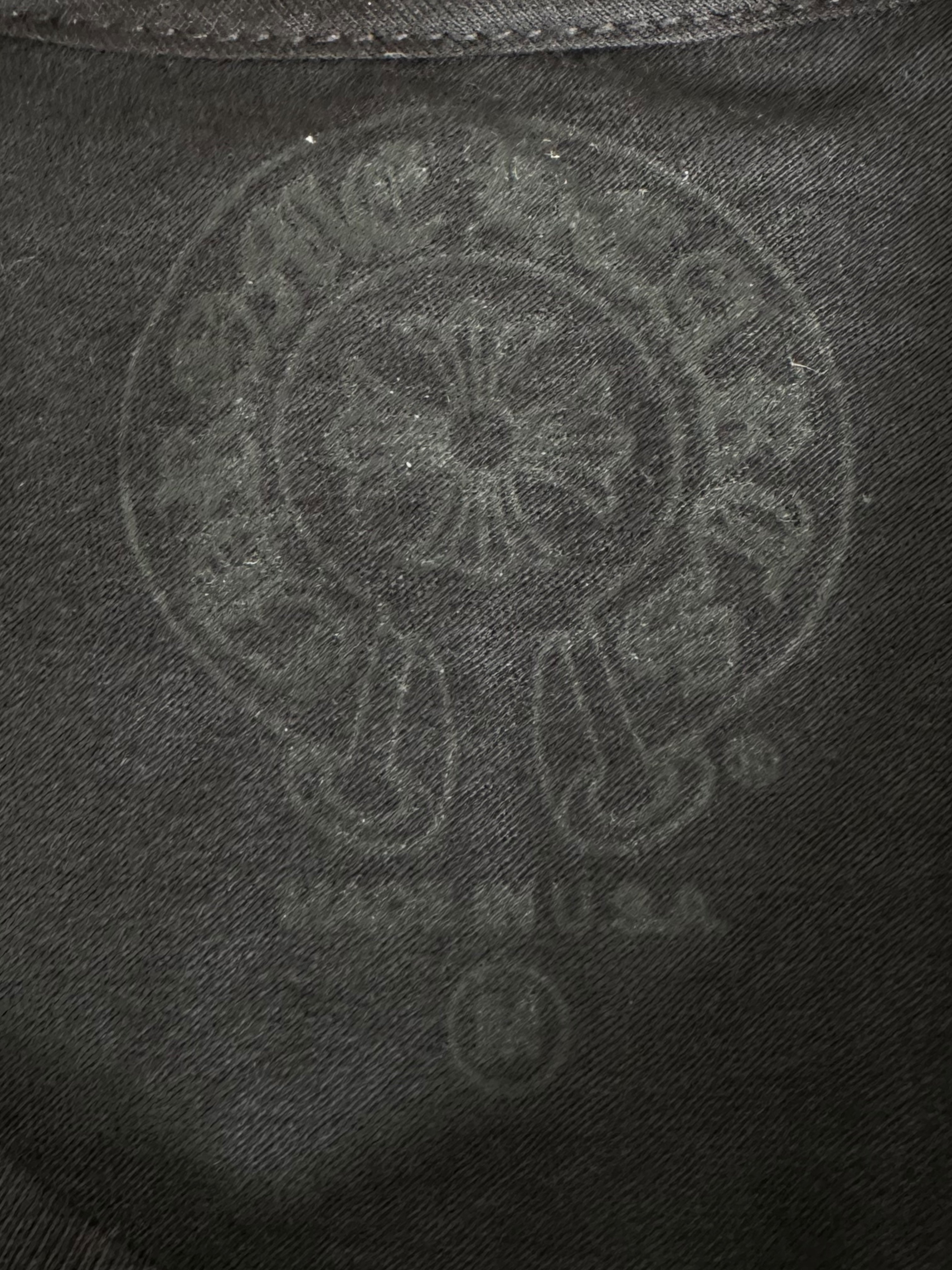 Chrome Hearts Black Cross Jacquard Horseshoe Logo T-Shirt - Stylish Graphic Tee for Men & Women | Perfect for Casual Wear, Street Fashion & Rocker Style