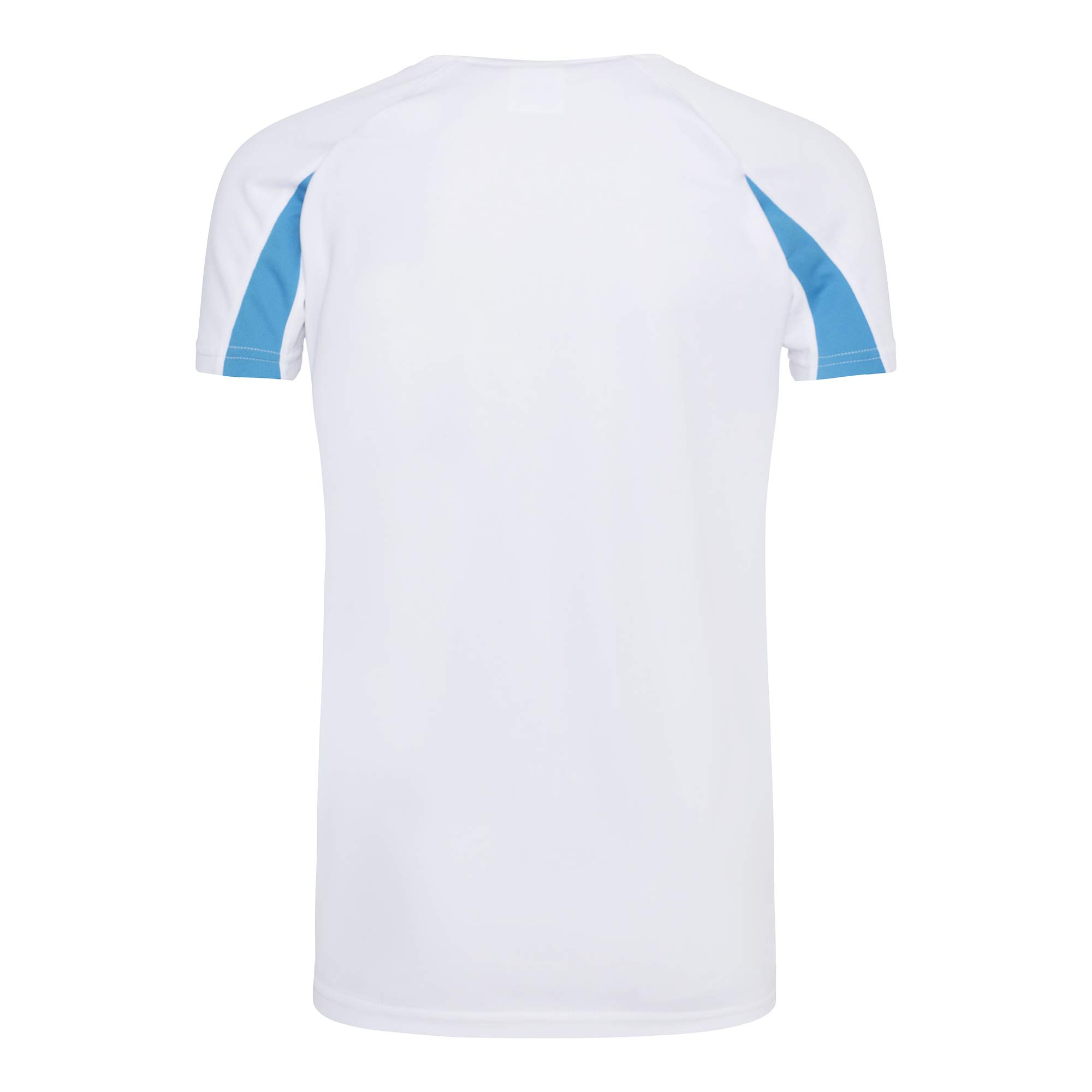 Just Cool Kids Big Boys Contrast Plain Sports T-Shirt - Breathable Cotton Athletic Tee for Boys Activewear - Perfect for Basketball, Soccer & Outdoor Play