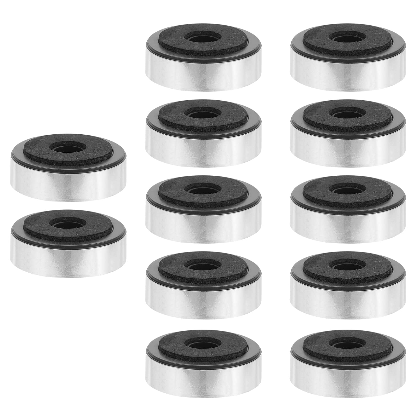 Milisten 12pcs Amplifier Feet - Plastic Speaker Isolation Pads for Audio Equipment, Hi-Fi Systems & Home Theater - Reduce Vibration & Improve Sound Quality