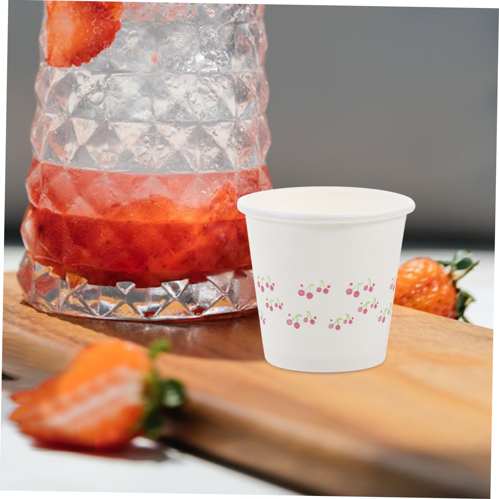 VILLFUL 50ml Mini Disposable Paper Cups - 100 Pack for Juice, Water & Snacks Sampling | Perfect for Parties, Offices, Gatherings & Tasting Events | Eco-Friendly Small Cups for Beverage Tasting, Food Sampling & Catering