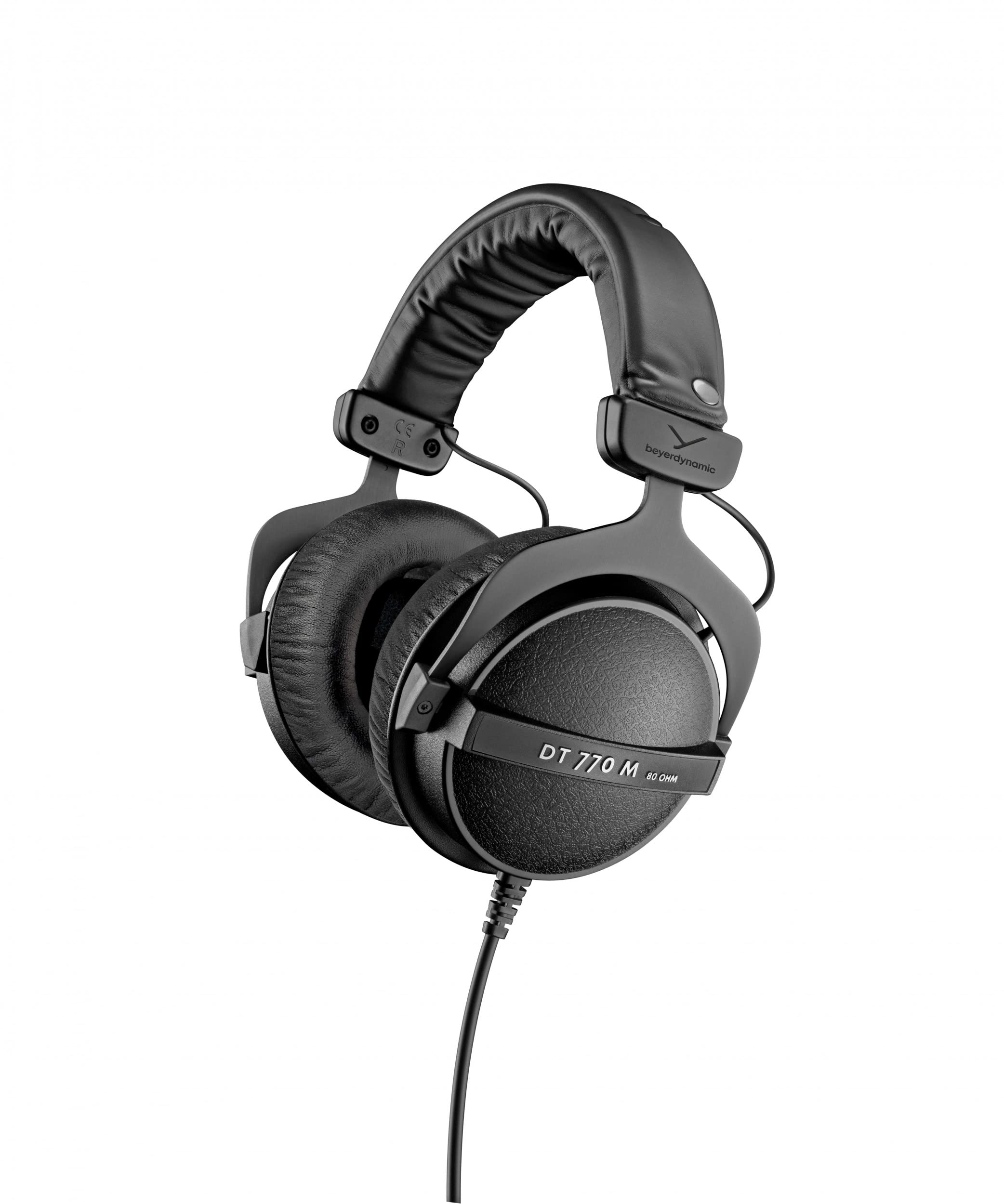Beyerdynamic DT 770 M 80 Ohm Professional Studio Headphones - Closed-Back Over-Ear Monitoring Headset with Volume Control for Drummers, Sound Engineers & FOH | Perfect for Studio Recording, Live Performances & Audio Mixing