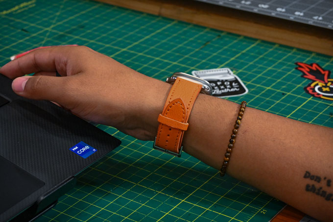 Premium Genuine Goat Leather Apple Watch Band - Stylish & Durable Replacement Strap for Work, Gym & Everyday Wear