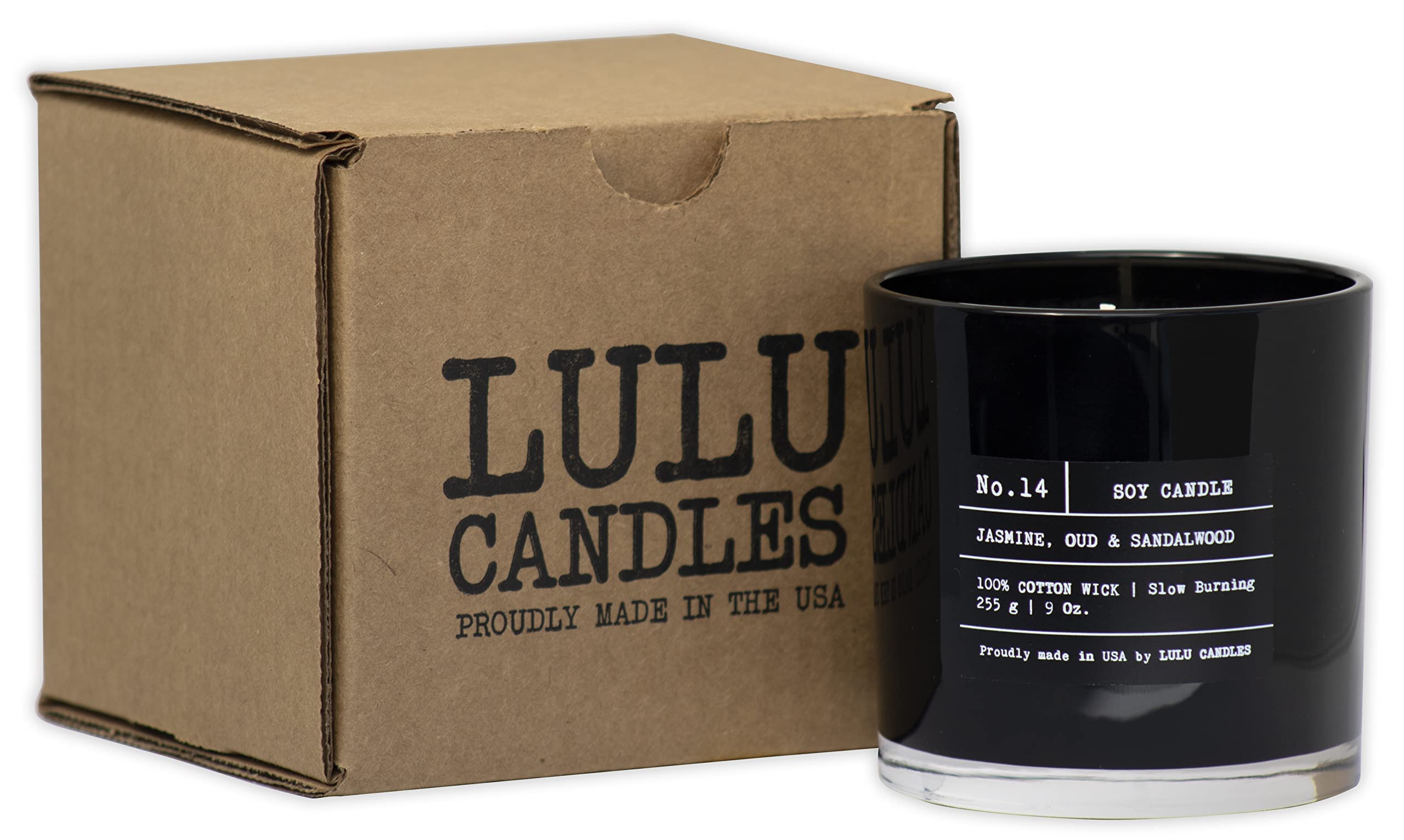 Luxury Tobacco Spice & Vanilla Scented Soy Candle | Hand-Poured in USA | Strong Fragrance & Long-Lasting 9oz Jar Candle for Home, Office, Spa & Romantic Ambiance