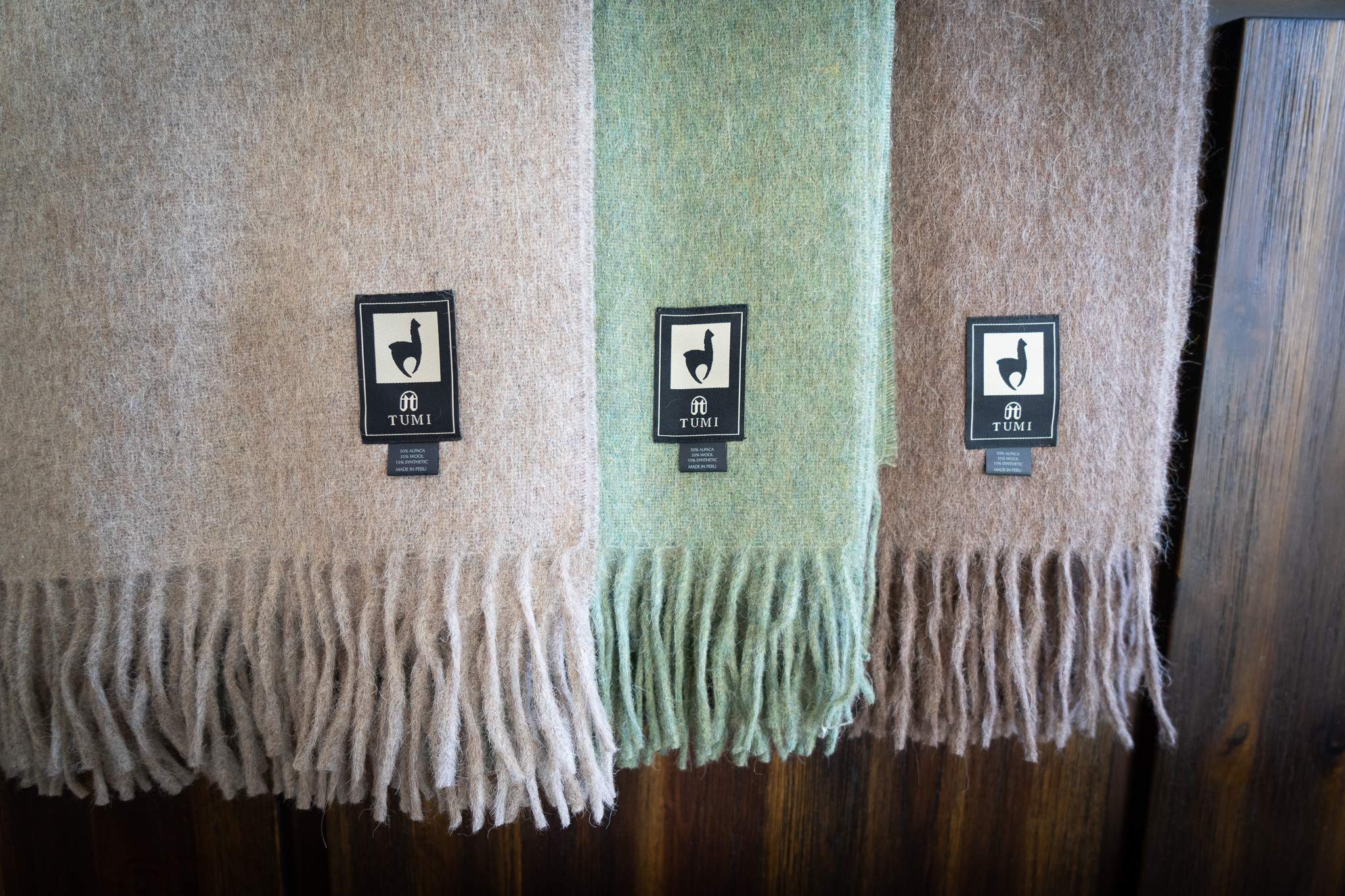 Premium TUMI Alpaca Wool Blanket - Ultra Soft Peruvian Baby Alpaca Throw - Warm & Stylish Home Decor (Brown) - Perfect for Sofa, Bed & Cozy Winter Nights
