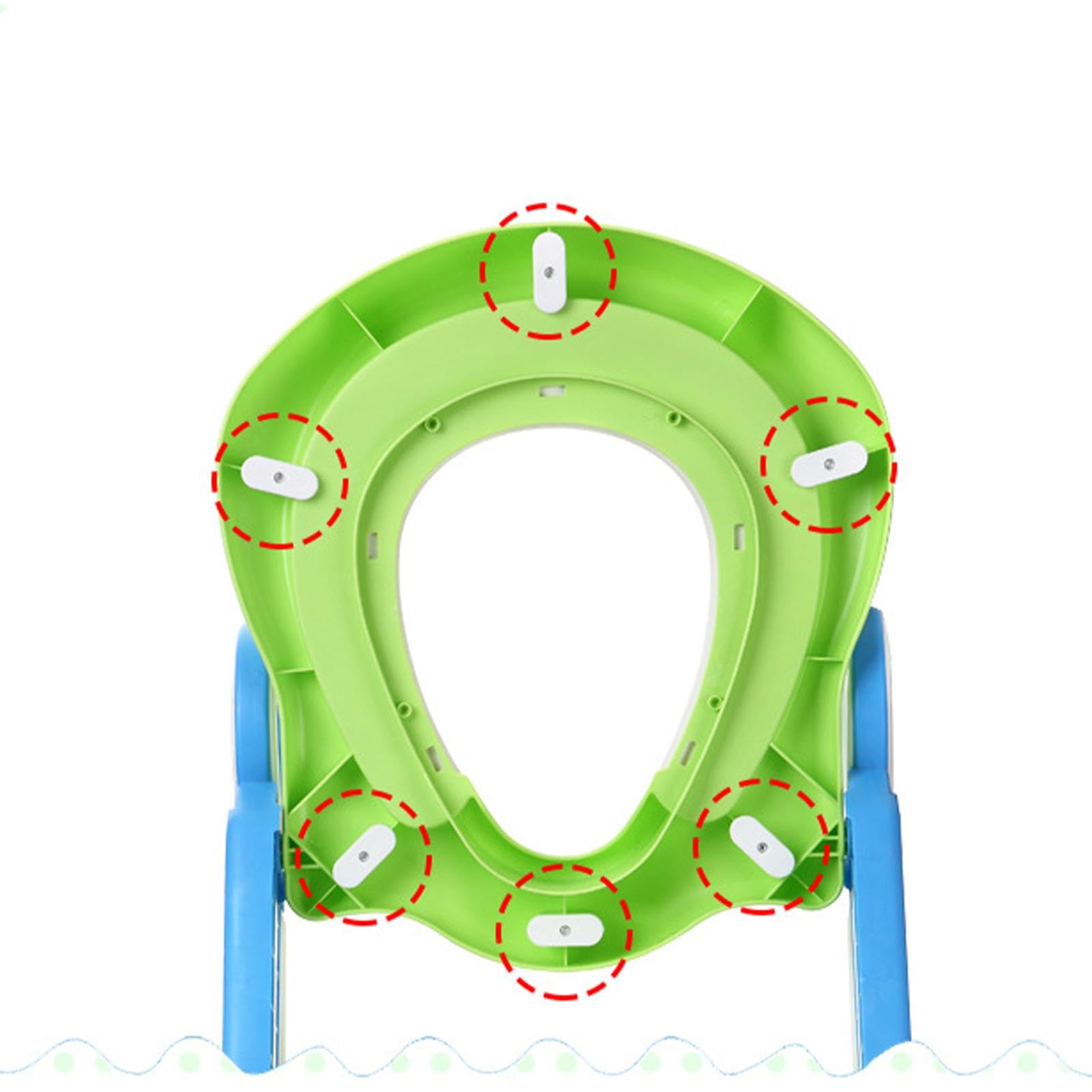 Foldable Potty Training Toilet Seat for Toddlers - Kids Adjustable Toilet Trainer for Boys & Girls - Portable & Space-Saving Design - Perfect for Home, Travel & Daycare Use