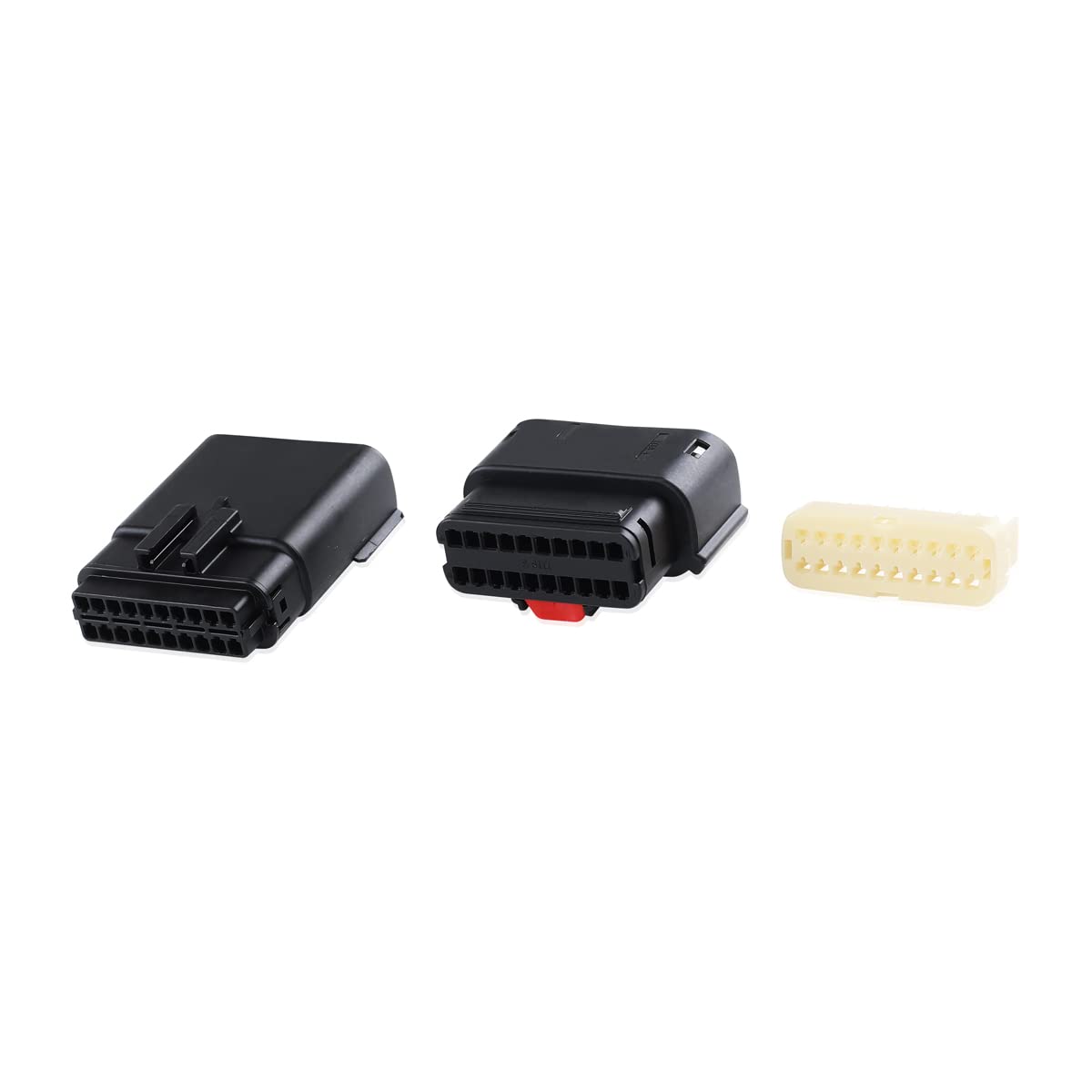 20 Pin Waterproof Sealed Dual Row Wire Connector - Weatherproof Electrical Connectors for Automotive, Marine & Outdoor Electronics