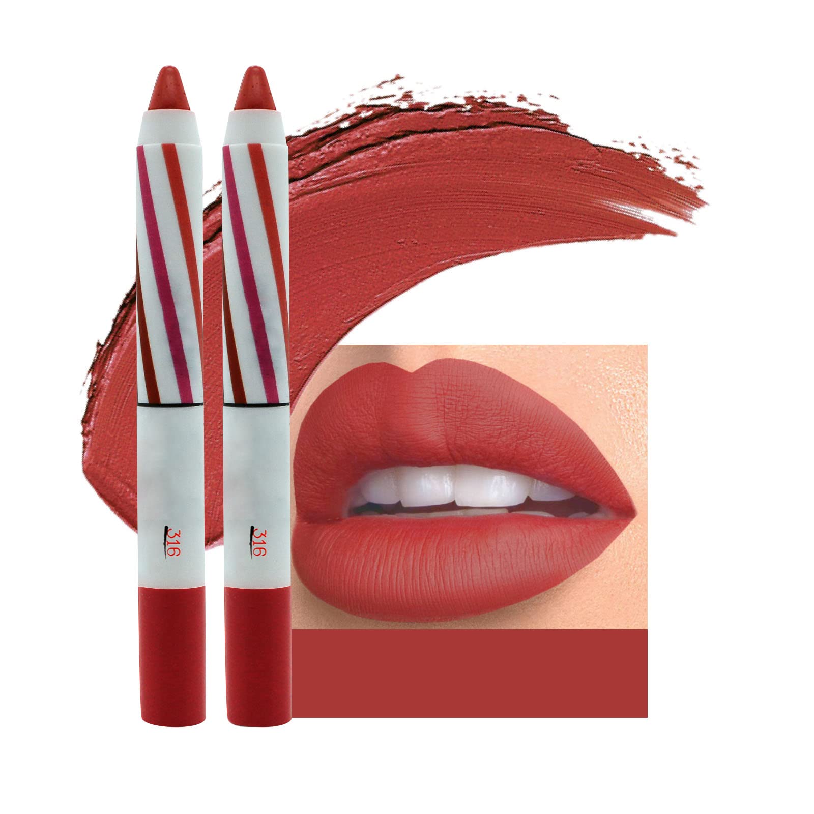 2-Piece Cheek Plumper & Velvet Silk Lip Gloss Set - Long Lasting Lip Liner Pencil & Lip Tint Makeup Kit for Beginners | Perfect for Date Night, Parties & Everyday Glam
