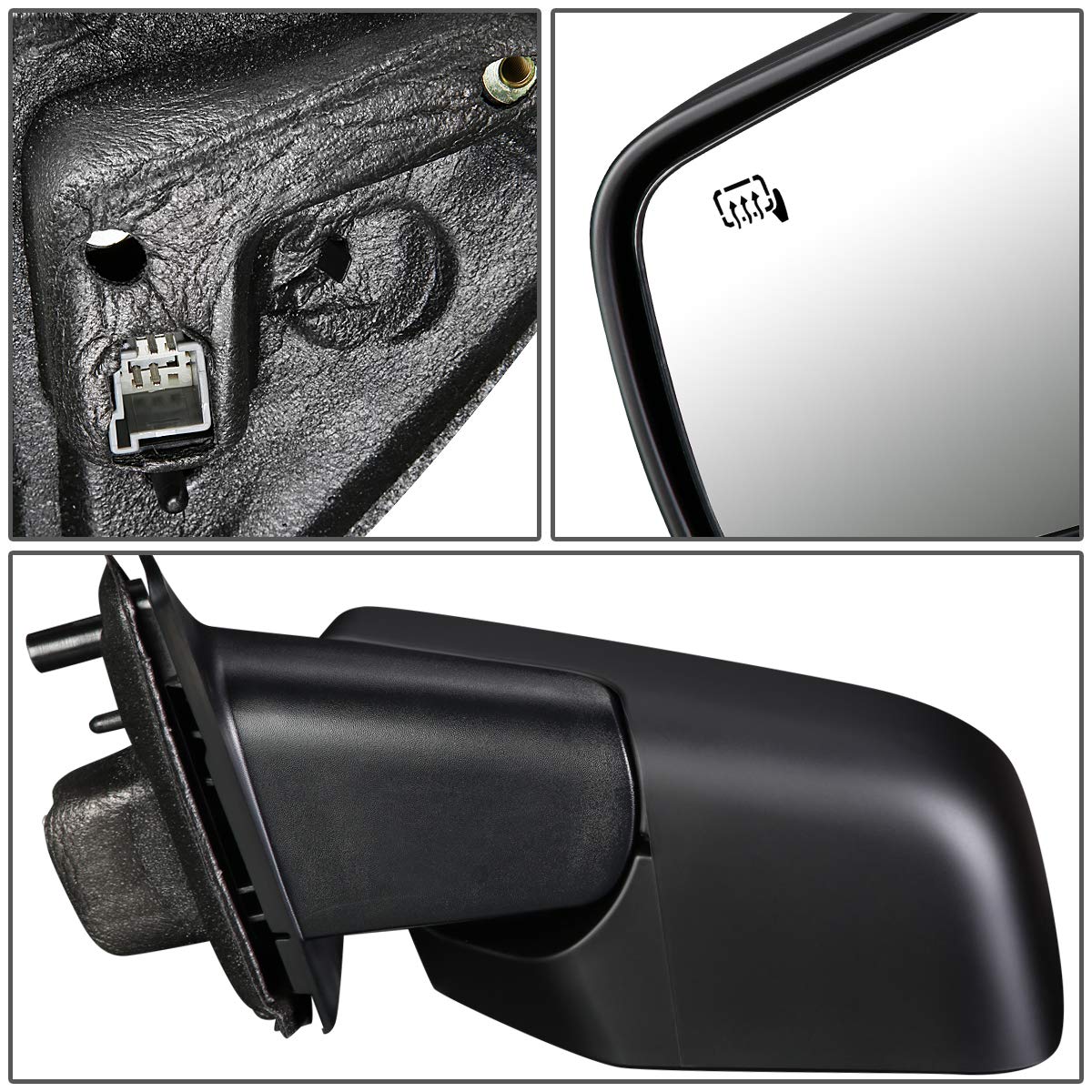 Auto Dynasty MA1320164 MA1321164 Pair OE Style Powered & Heated Side View Mirrors - Compatible with 2009-2011 Mazda Tribute | Replacement for Foggy/Broken Mirrors | Enhanced Visibility & Safety for Night/Rain Driving