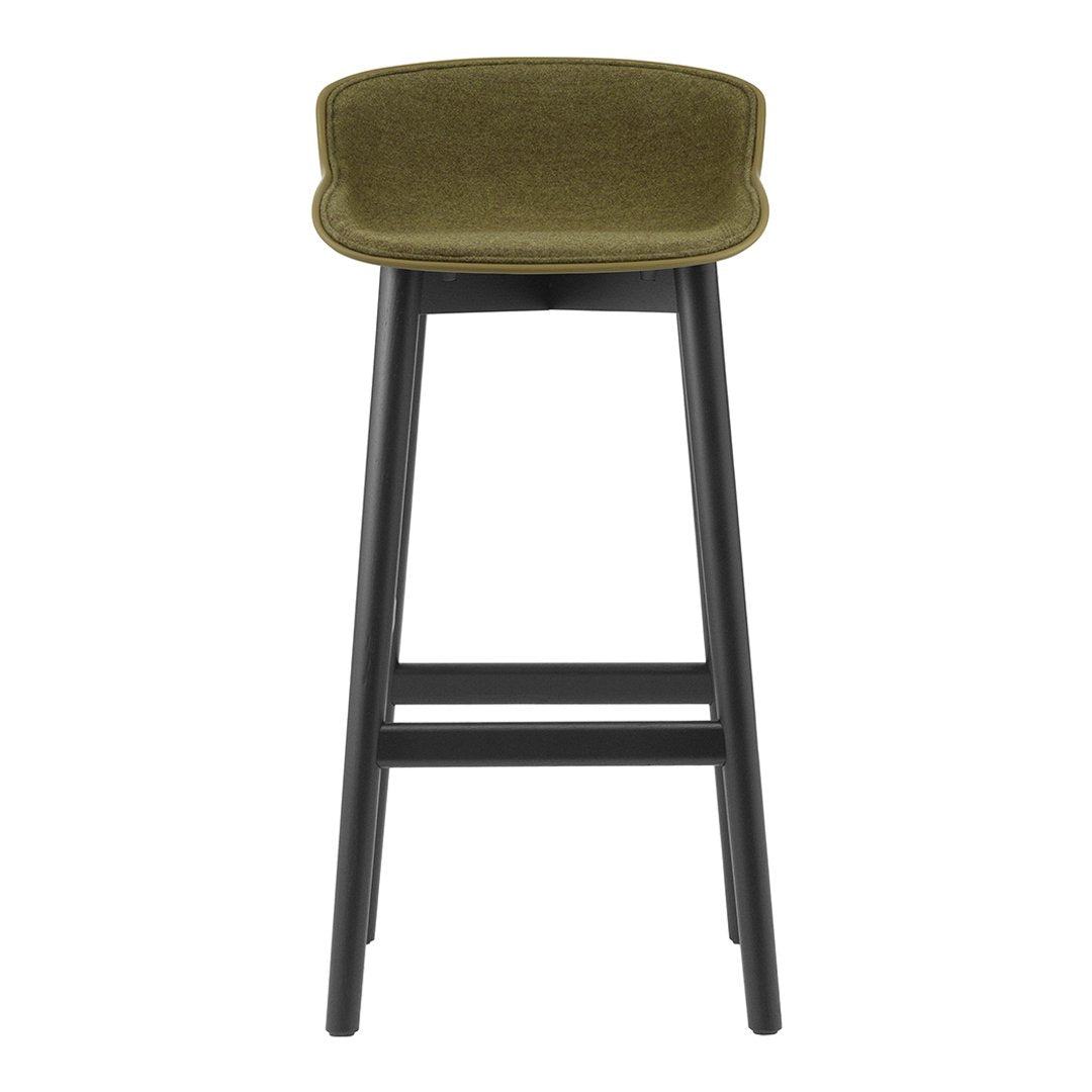 Premium Hyg Bar Stool with Comfortable Front Upholstery & Sturdy Wood Base - Perfect for Home Bars, Kitchen Islands & Modern Dining Areas