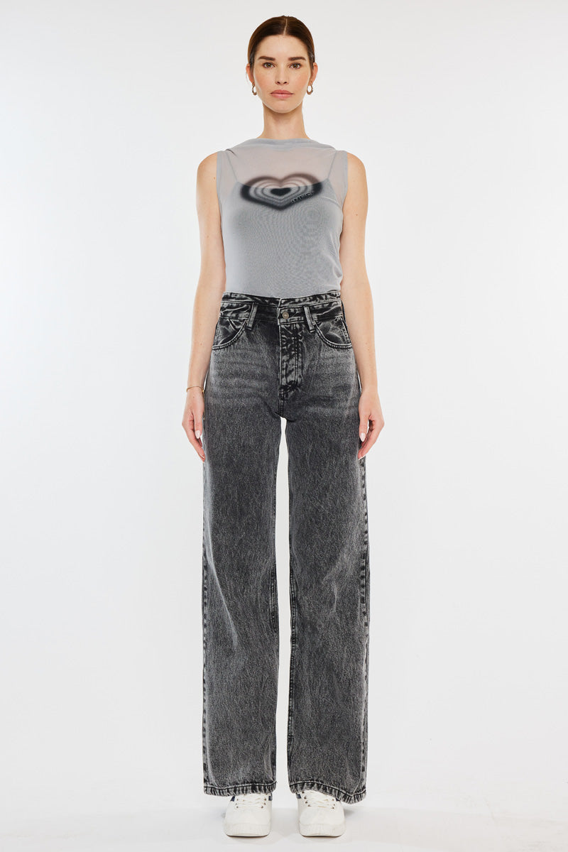 Raila Ultra High Rise 90's Flare Jeans for Women - Vintage Retro Denim Pants with Stretch - Perfect for Casual Outfits, Date Nights & 70s Style Looks