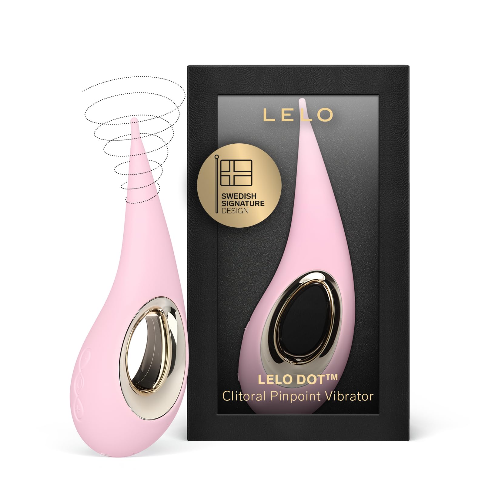 LELO DOT Clitoral Vibrator for Women - 8 Powerful Vibration Modes, Ergonomic Design, Rechargeable Adult Sex Toy for Precise Clitoral Stimulation | Perfect for Solo Play, Couples & Sensual Exploration (Pink)