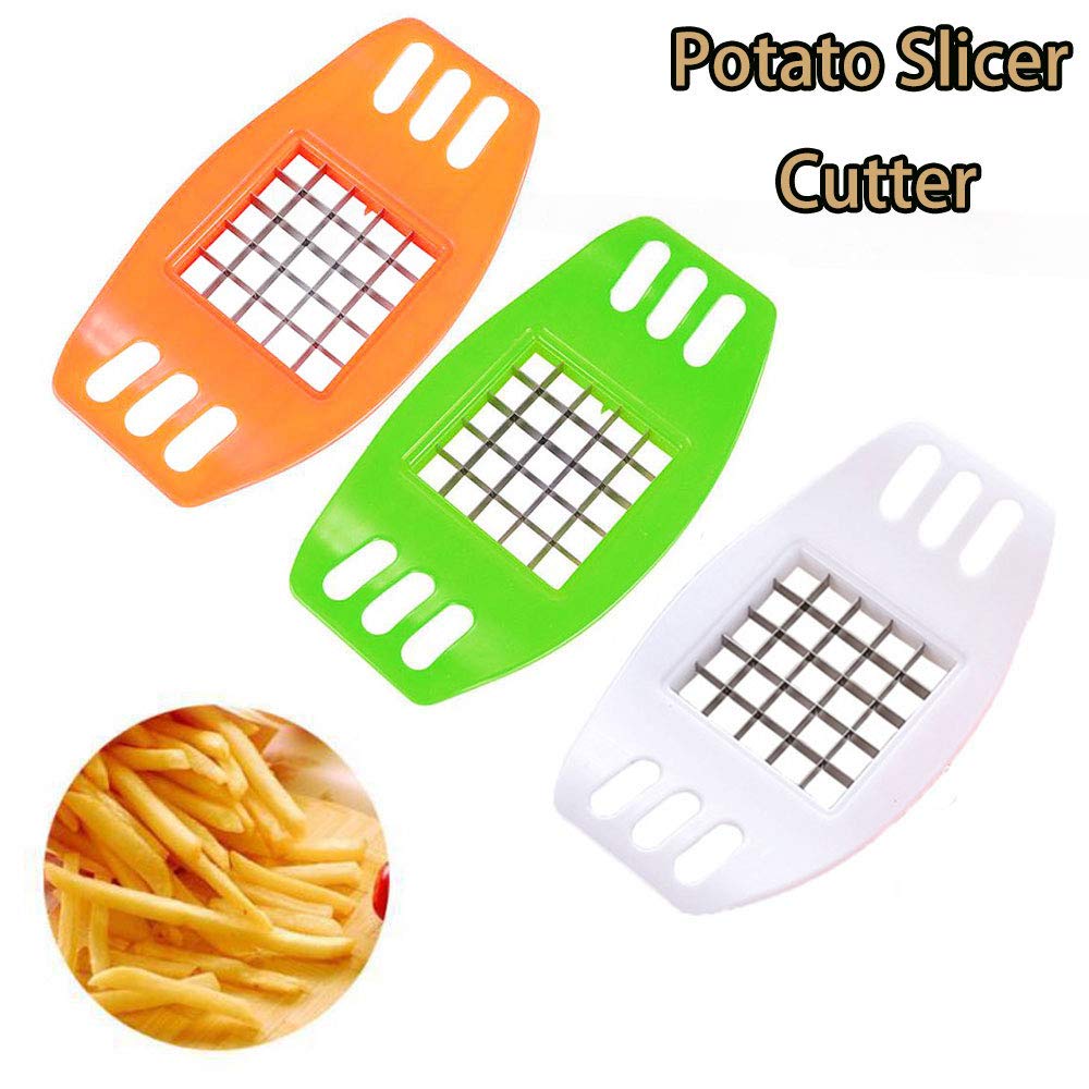 Potato Chipper & Chopper - Stainless Steel French Fry Cutter for Potatoes, Carrots, Onions & Cucumbers | Vegetable Slicer Tool for Healthy Snacks & Meal Prep | Perfect for Salads, Stir-Fries & Party Platters