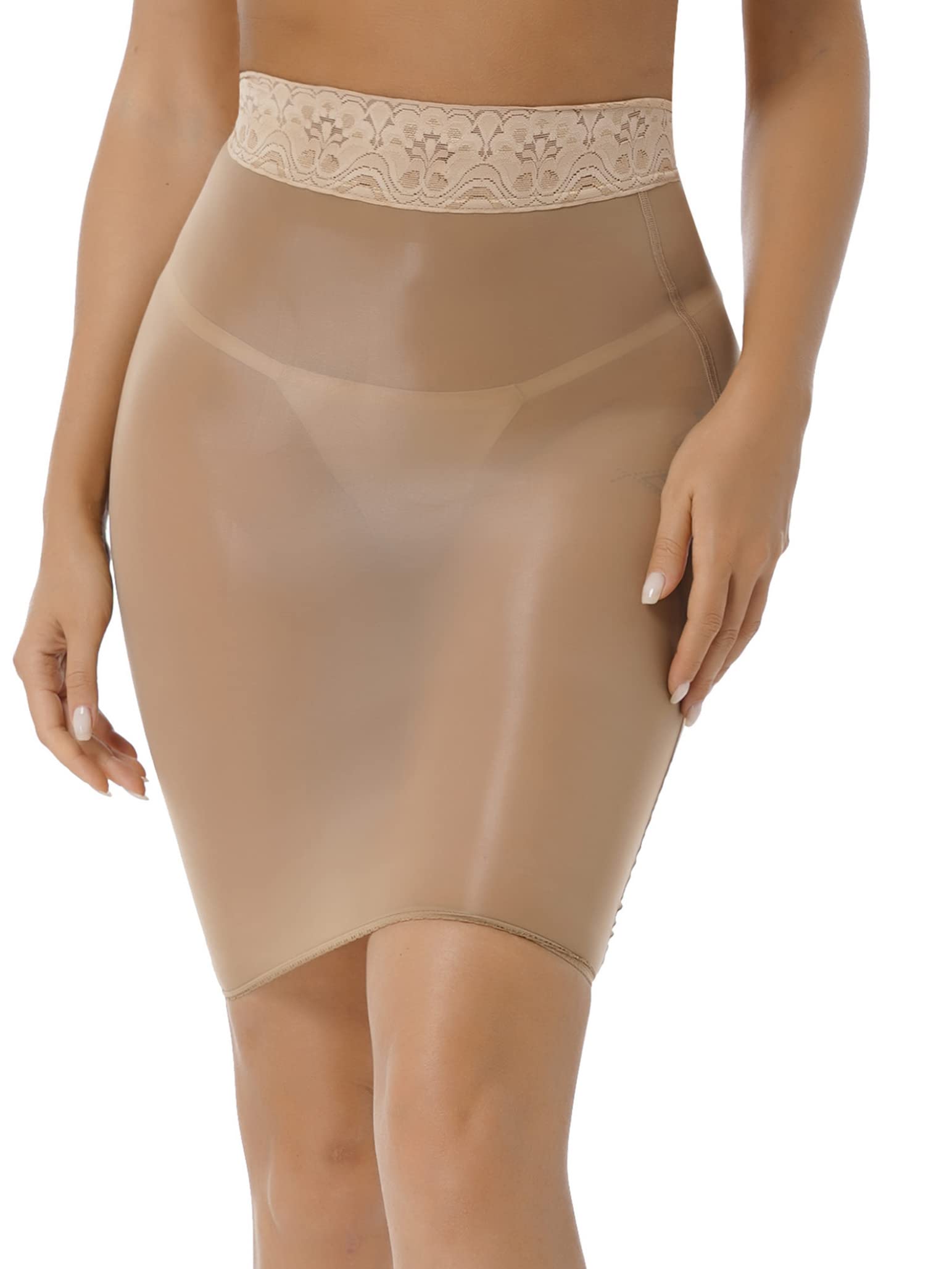 Women's High Waist Shiny Bodycon Mini Skirt - Sexy Stretchy Shimmer Party Skirt for Nightclub, Date Night & Festival Outfits
