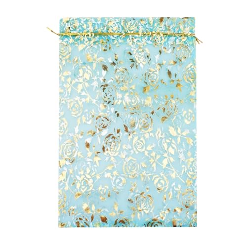 turquoise gold flower