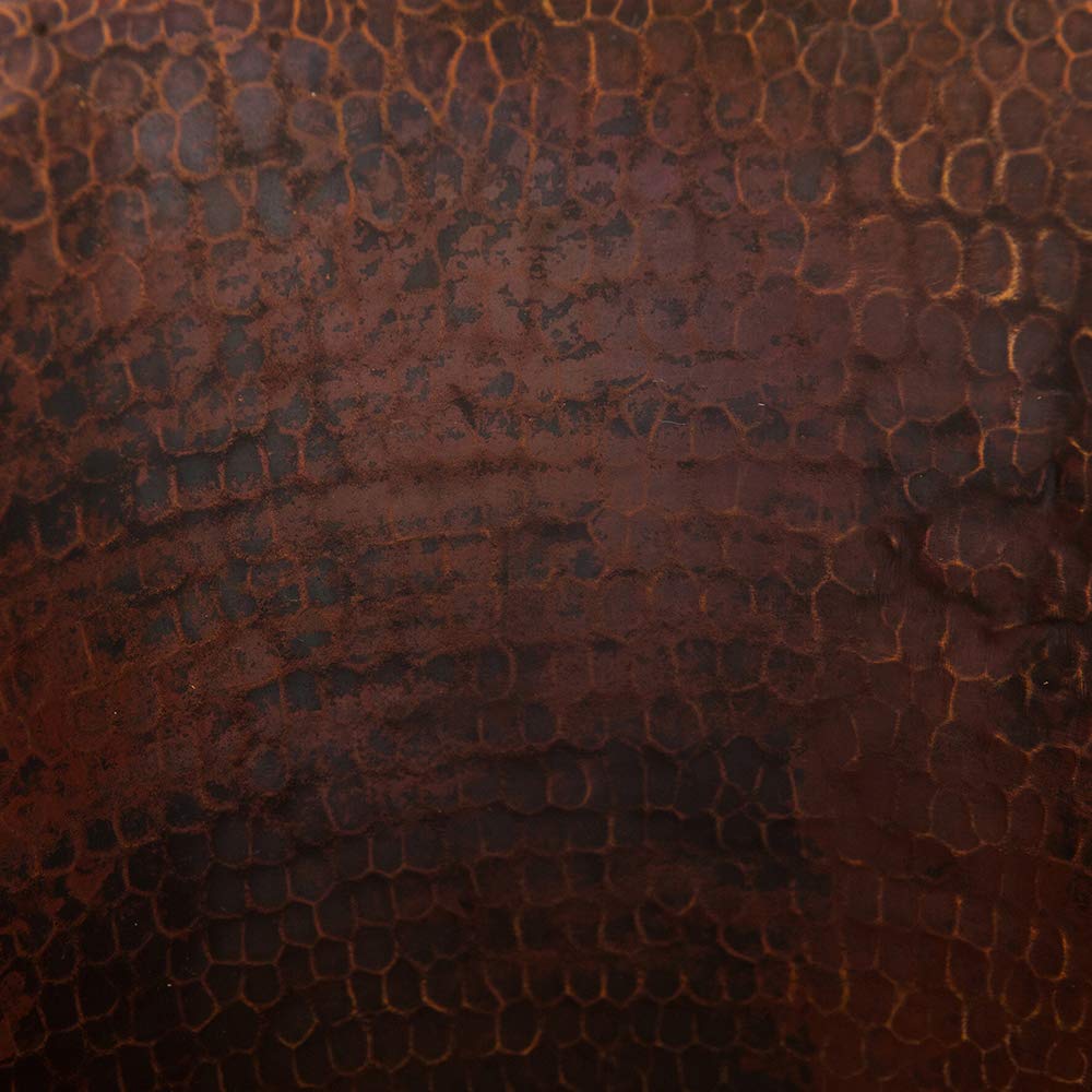 Premier Copper Products TC11DB Hand Hammered Copper Trash Can - Oil Rubbed Bronze Finish | Elegant Waste Bin for Home, Office & Luxury Spaces
